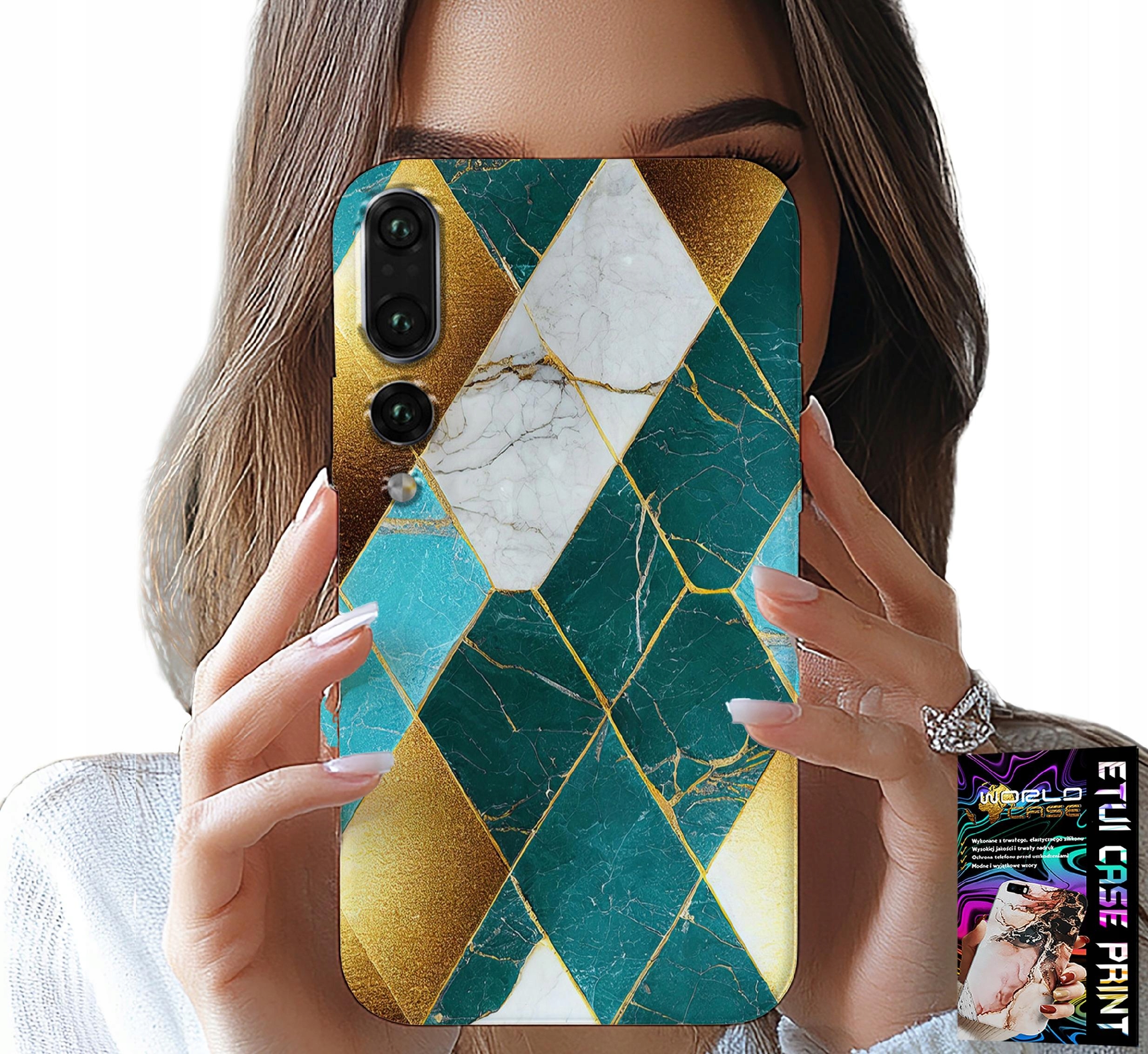 ETUI DO HUAWEI P20 PLUS - ELEGANCKIE MODNE WZORY CASE + FOLIA