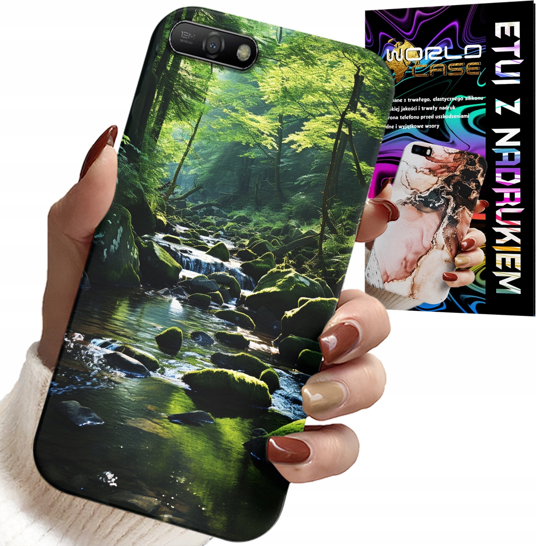 ETUI DO HUAWEI Y6 2018 - LAS RZEKA STRUMIEŃ PRZYRODA WIDOKI