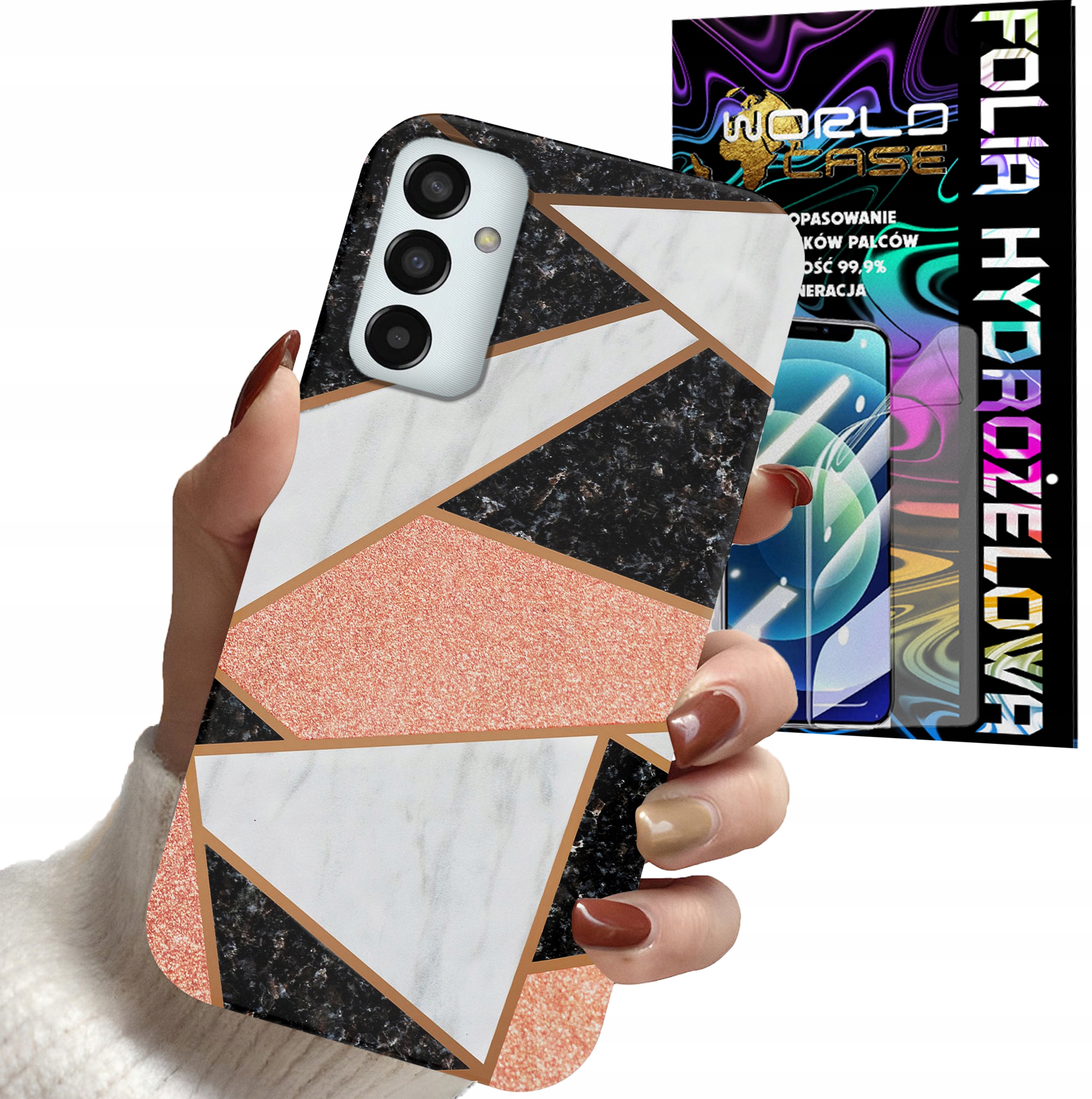 ETUI DO SAMSUNG M13 4G - ELEGANCKIE MODNE WZORY DLA KOBIET + FOLIA