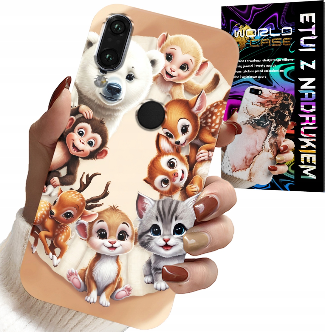 ETUI DO XIAOMI NOTE 7 - PLECKI DLA DZIECI W ZWIERZĘTA LEŚNE CASE