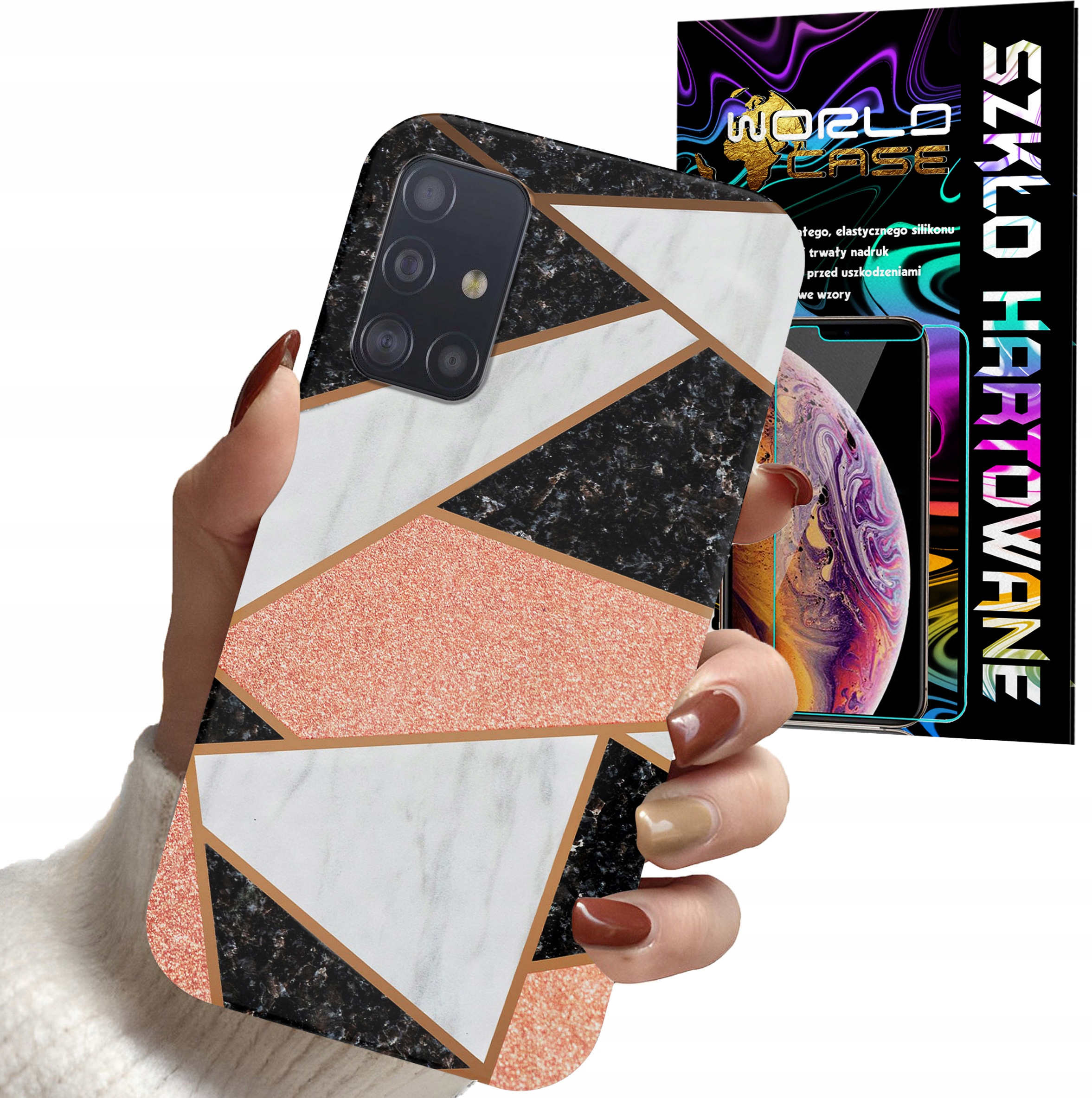 ETUI DO SAMSUNG A71 - ELEGANCKIE MODNE WZORY DLA KOBIET + SZKŁO