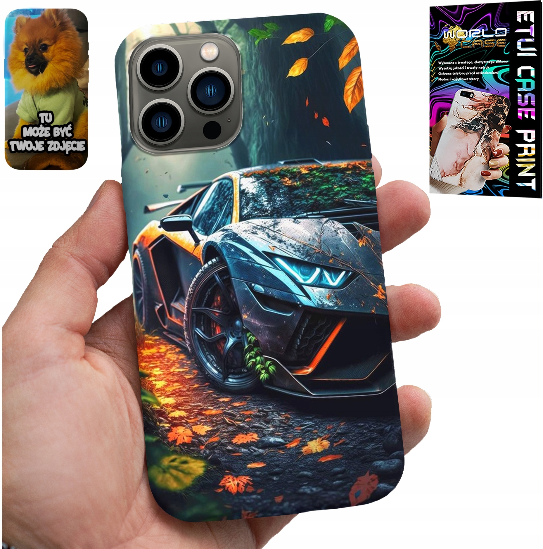 ETUI DO IPHONE 13 PRO - LUKSUSOWE SAMOCHODY SUPER AUTA WZORY