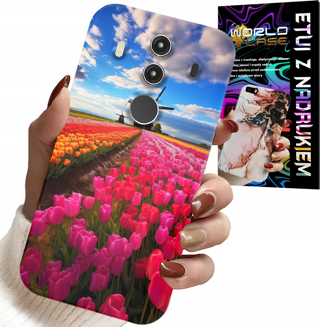 ETUI DO HUAWEI MATE 10 PRO - POLE KOLOROWYCH TULIPANÓW, TULIPAN, CASE