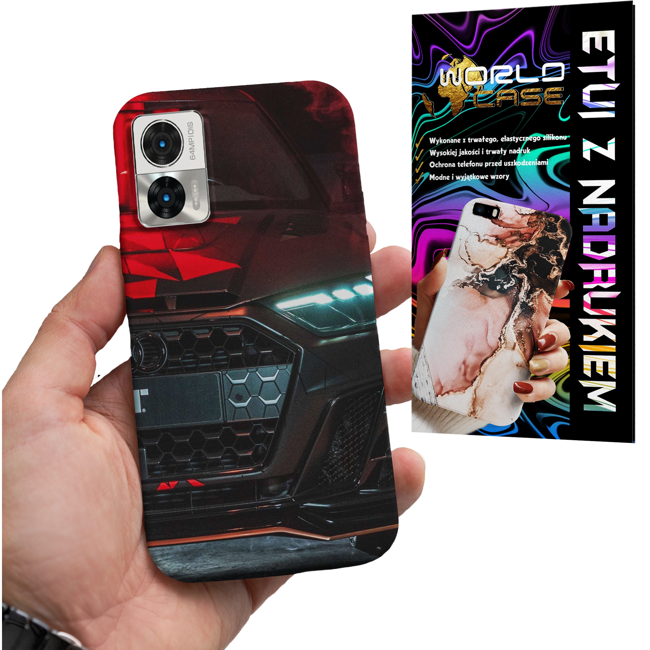 ETUI CASE DO MOTOROLA EDGE 30 NEO / LITE - AUDI AUTO FAN WZORY MERCEDES