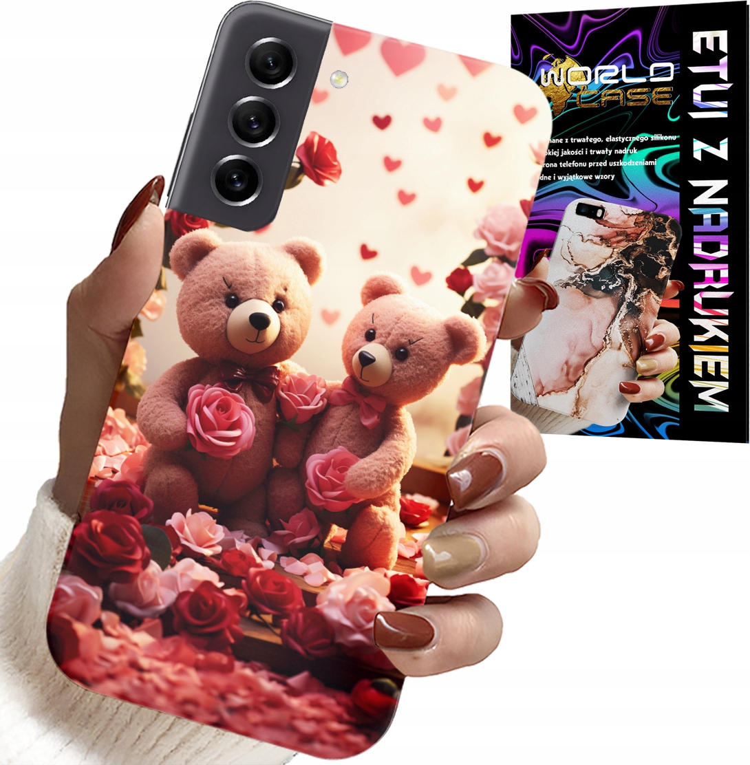 ETUI DO SAMSUNG GALAXY S22 PLUS - MISIE, LOVE YOU, SERCA WIELE WZORÓW CASE