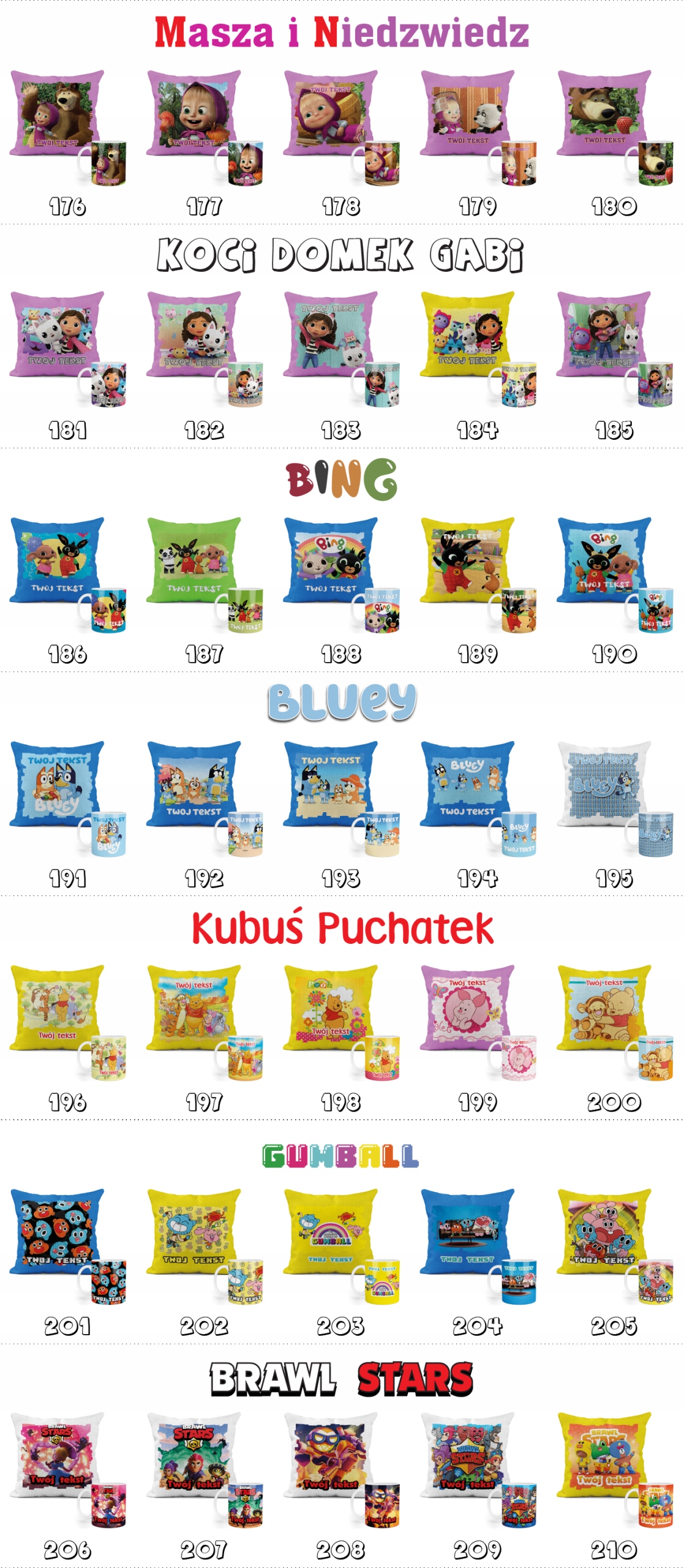 ZESTAW: KUBEK + POSZEWKA - STRAŻAK SAM - PREZENT WIELE WZORÓW + IMIĘ