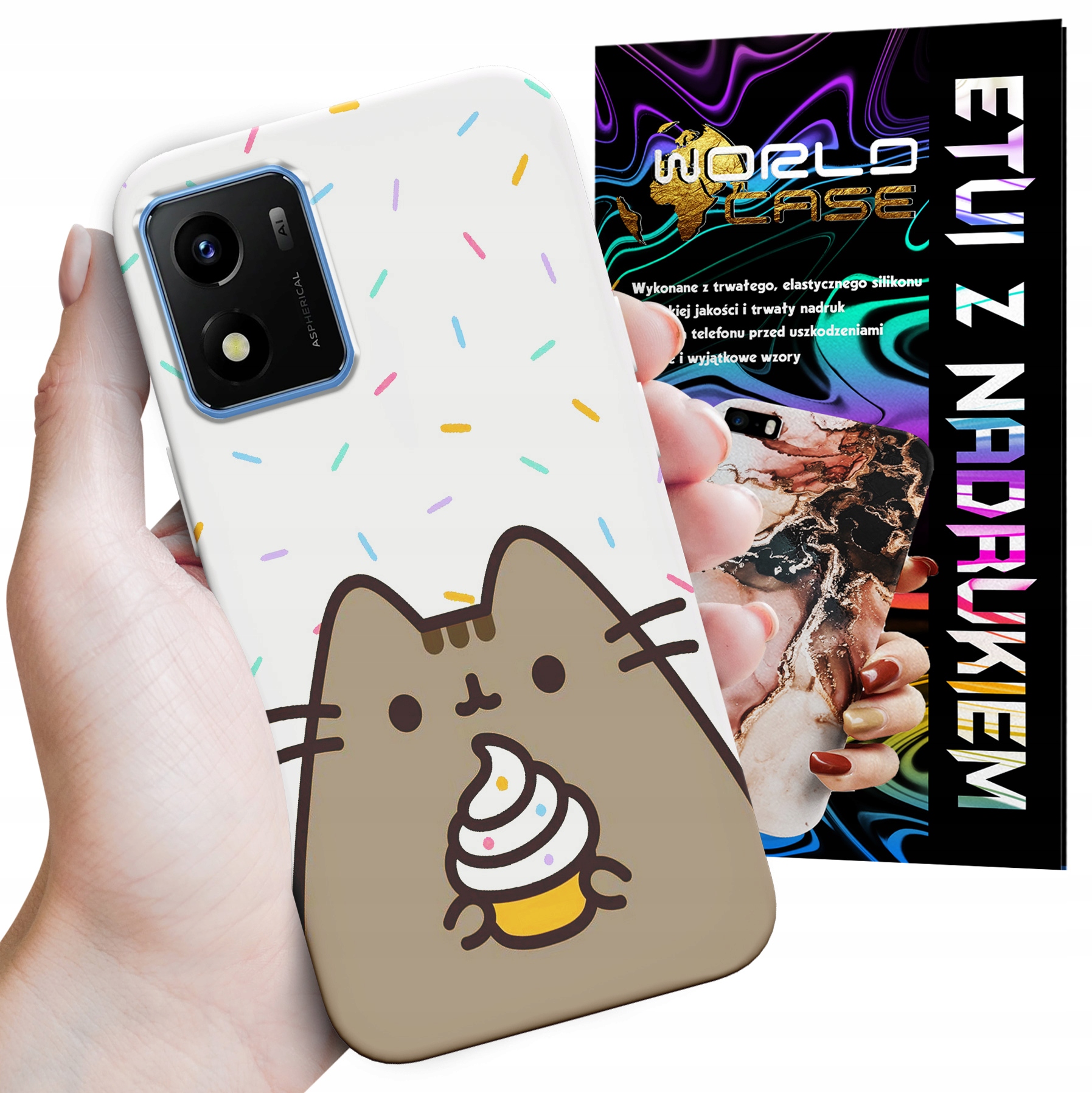 ETUI CASE DO VIVO Y01 - SŁODKI KOTEK KOT OBUDOWA PLECKI