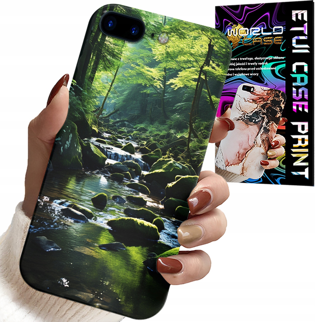 ETUI DO IPHONE ( 7 PLUS ) - LAS RZEKA STRUMIEŃ PRZYRODA WIDOKI