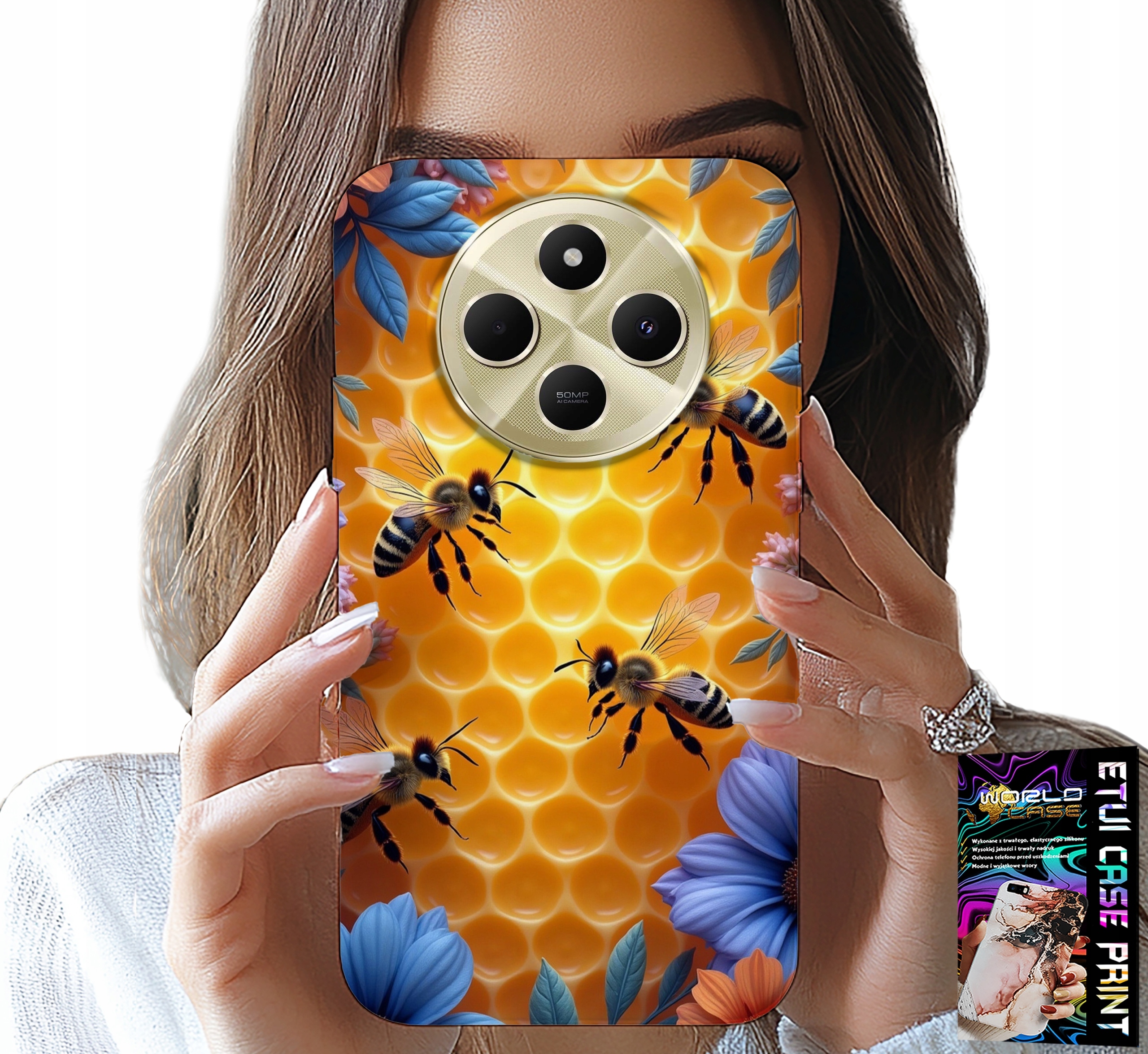 ETUI DO XIAOMI REDMI 14C 4G - PSZCZOŁY UL PLASTER MIODU PLECKI CASE