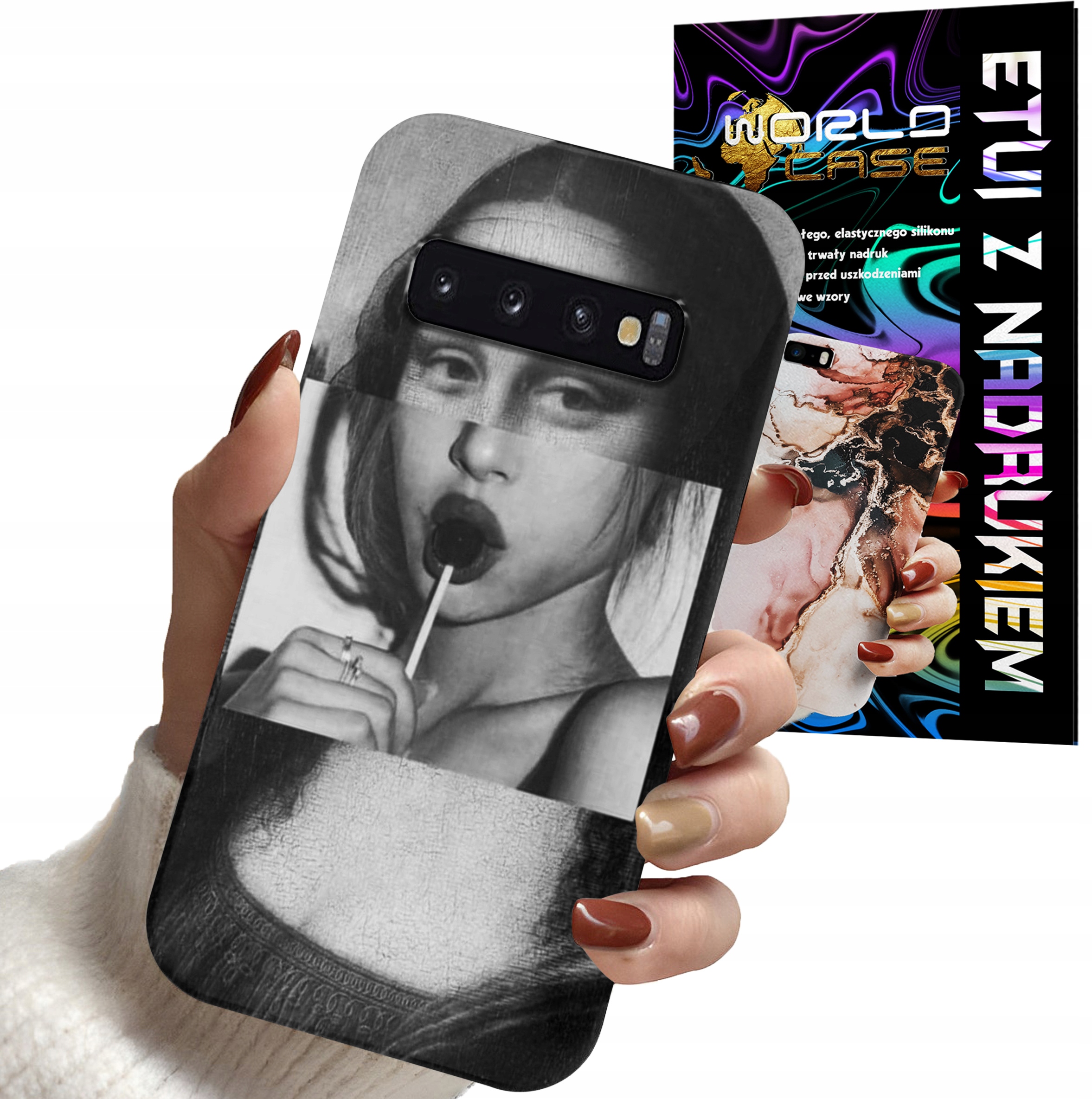 ETUI CASE DO SAMSUNG S10 PLUS - MONA LISA WZORY DLA KOBIET PLECKI OBUDOWA