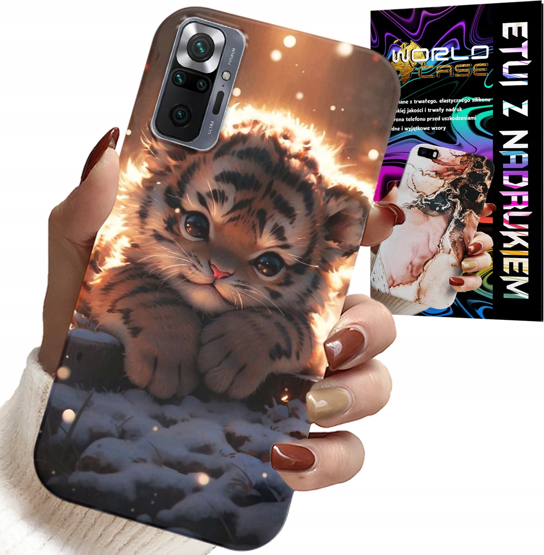 ETUI DO XIAOMI NOTE 10 PRO - Z NADRUKIEM SŁODKI TYGRYSEK OBUDOWA CASE