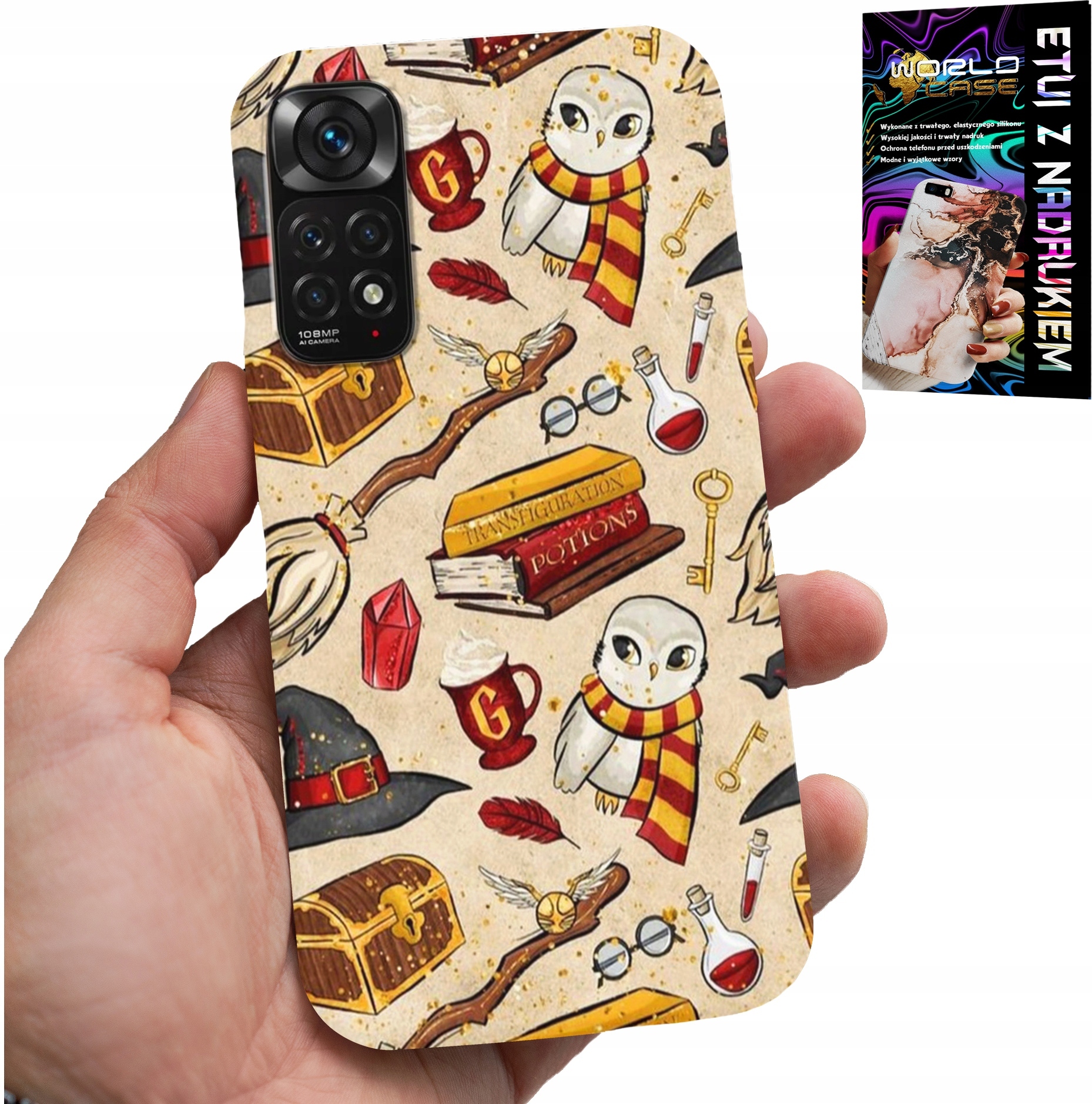 ETUI DO XIAOMI NOTE 11 / 11S - CASE DLA FANA MAGII MAGÓW RÓŻDŻKA +SZKŁO
