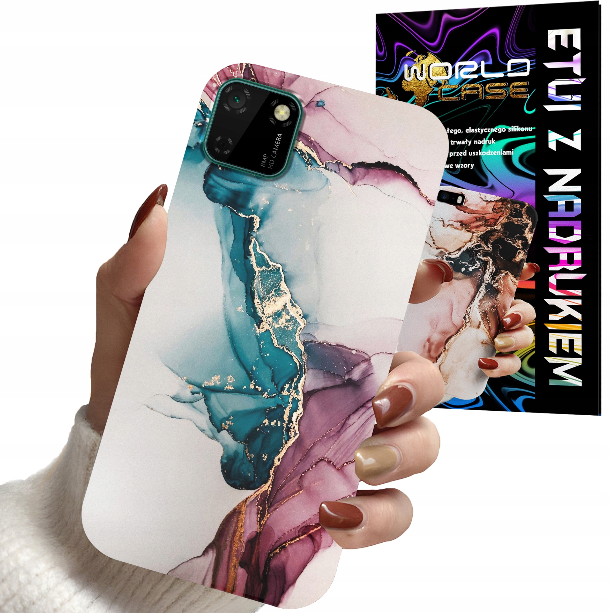 ETUI CASE DO HUAWEI Y5P - MARMUR WZORY DLA KOBIET PLECKI OBUDOWA