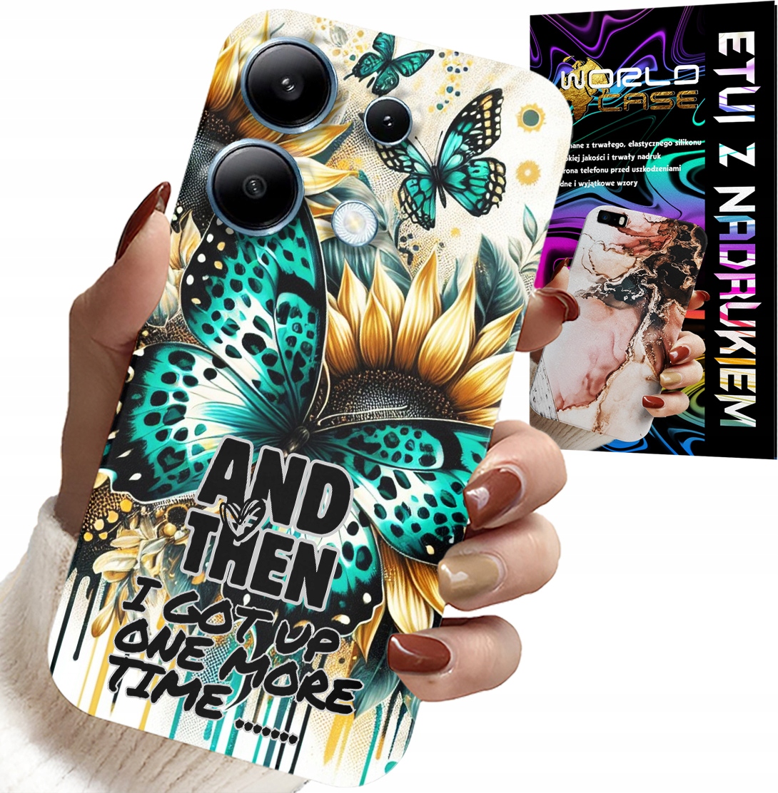 ETUI DO XIAOMI NOTE 13 PRO 4G - AND THEN I GOT UP, KOBIECE WZORY + FOLIA