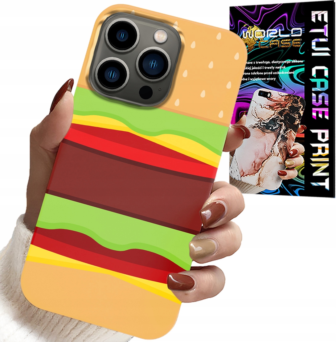 ETUI DO IPHONE 15 PRO MAX - CASE BURGER CHEESEBURGER OBUDOWA PREZENT
