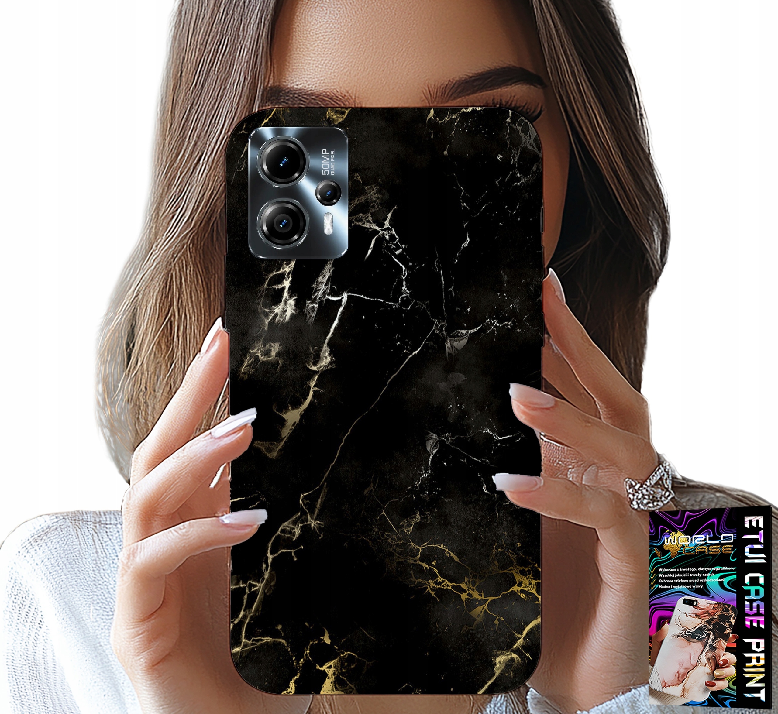 ETUI DO MOTOROLA G13 / G23 - KAMIENNE ELEGANCKIE WZORY FUTERAŁ CASE