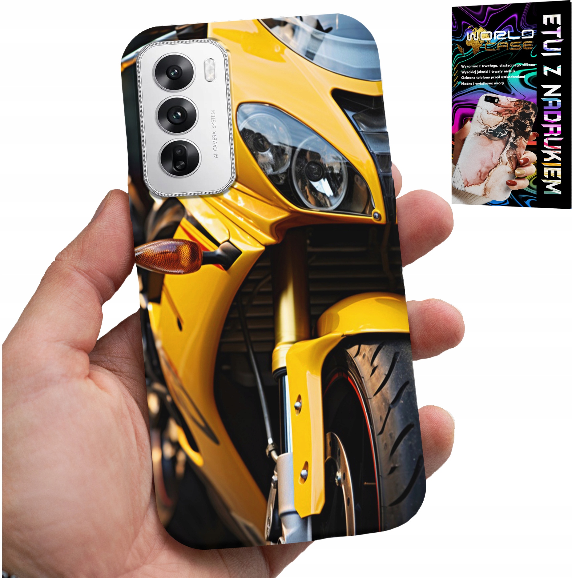 ETUI DO OPPO RENO12 5G - MOTOR MOTOCYKL FAN OBUDOWA CASE PLECKI