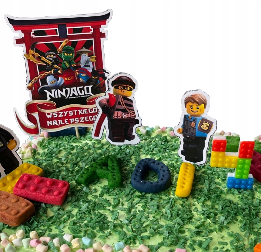 TOPPERY NA TORT (10szt) + duży TOPPER Najlepszego - MYSZKA MINNIE MINI