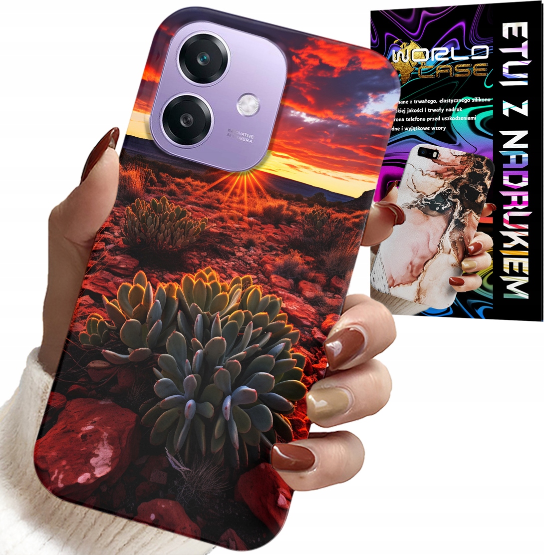 ETUI DO OPPO A60 5G - MEKSYKAŃSKA PUSTYNIA WIDOKI CASE + SZKŁO