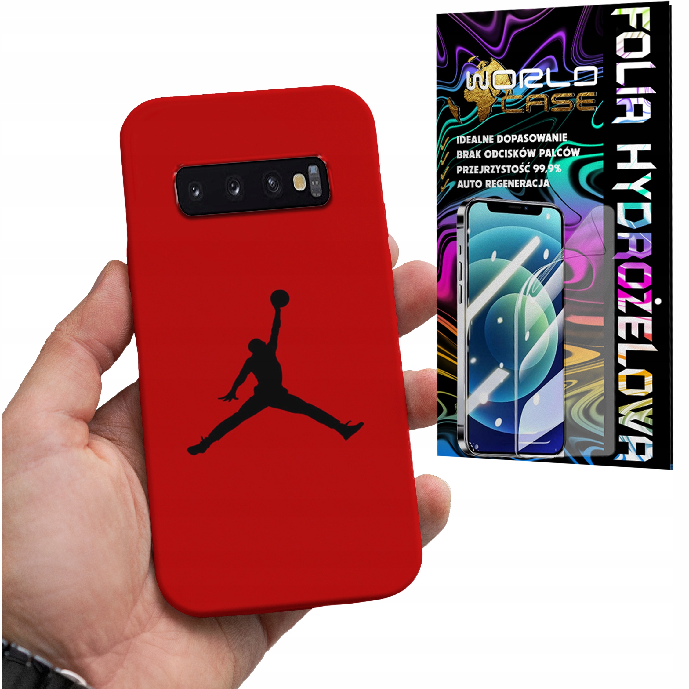 ETUI CASE DO SAMSUNG S10 PLUS - KOSZYKÓWKA WZORY DLA FANÓW NBA + FOLIA