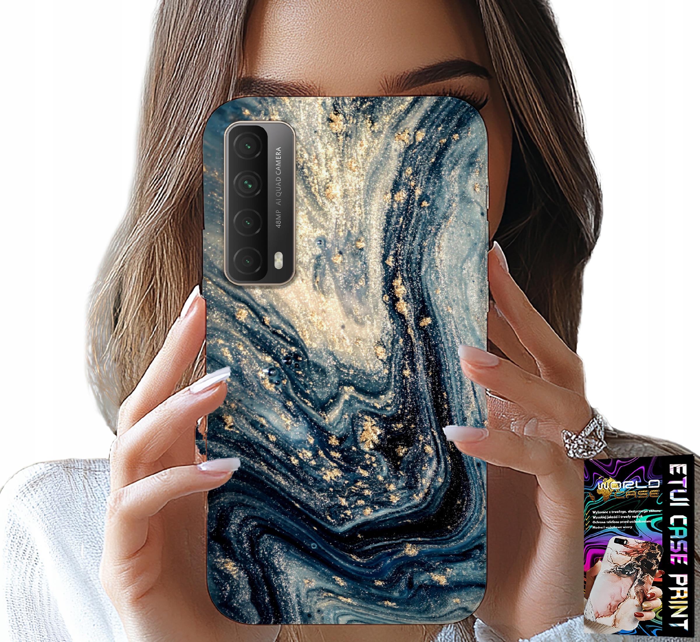 ETUI DO HUAWEI P SMART 2021 - KAMIENNE ELEGANCKIE WZORY OBUDOWA CASE