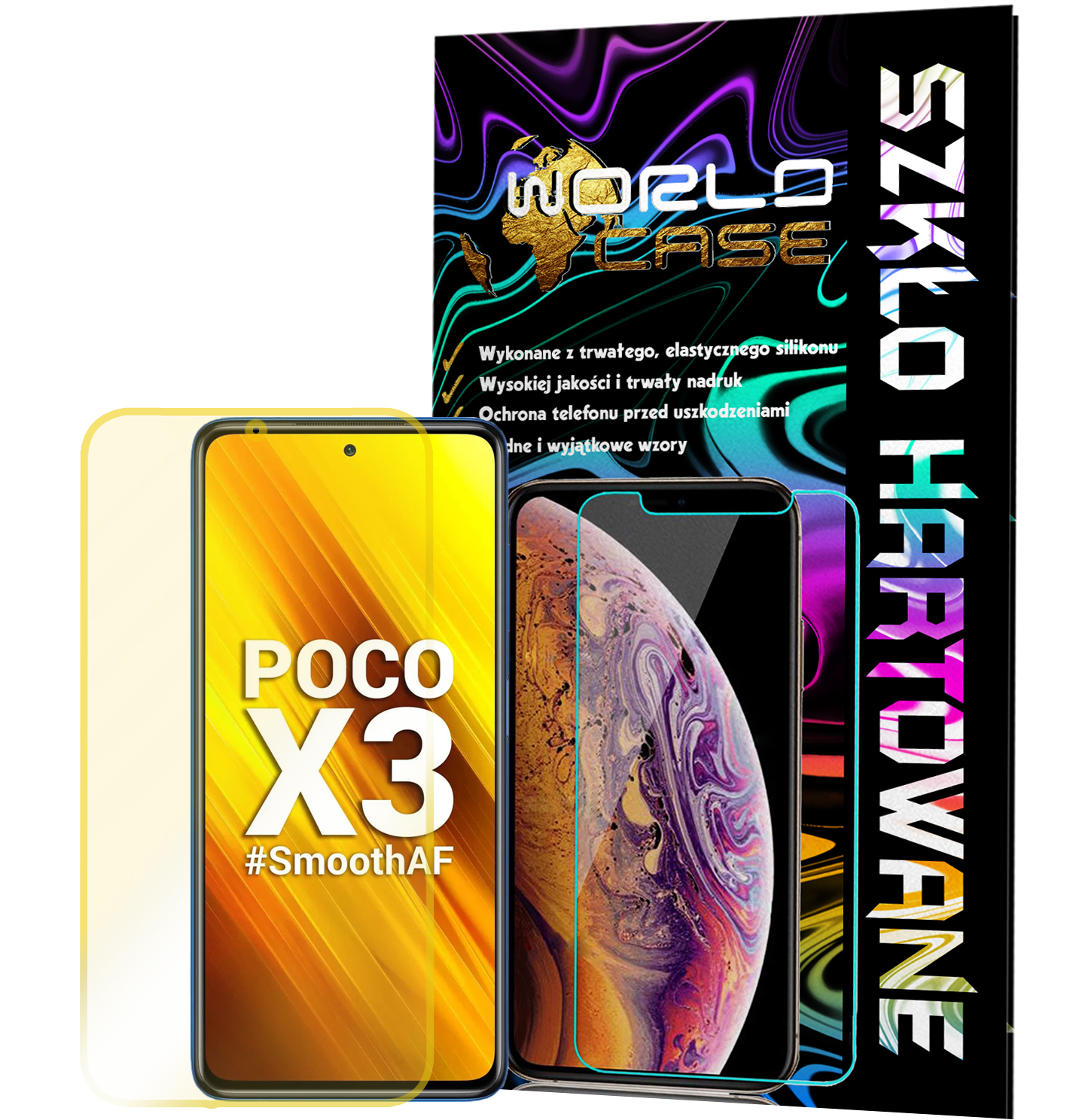 SZKŁO HARTOWANE DO XIAOMI POCO X3 / X3 NFC / PRO NA EKRAN SZKIEŁKO OCHRONNE