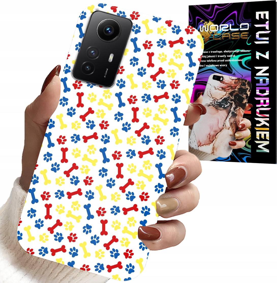ETUI DO XIAOMI NOTE 12S 4G - ŁAPKI KOŚCI PIES PATROL BAJKI + SZKŁO