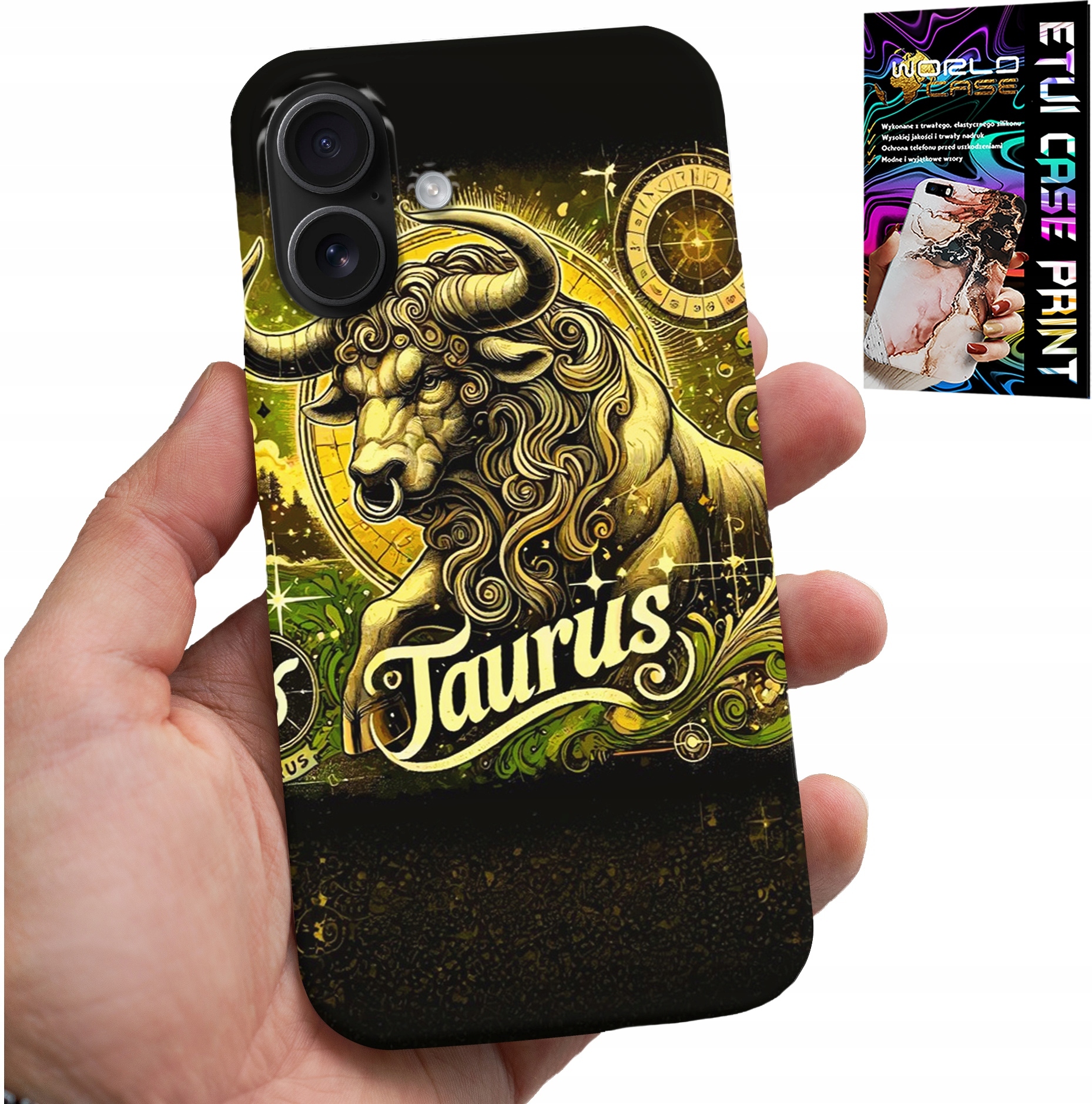 ETUI DO IPHONE 16 - ZNAK ZODIAKU BYK ASTRONOMIA FUTERAŁ