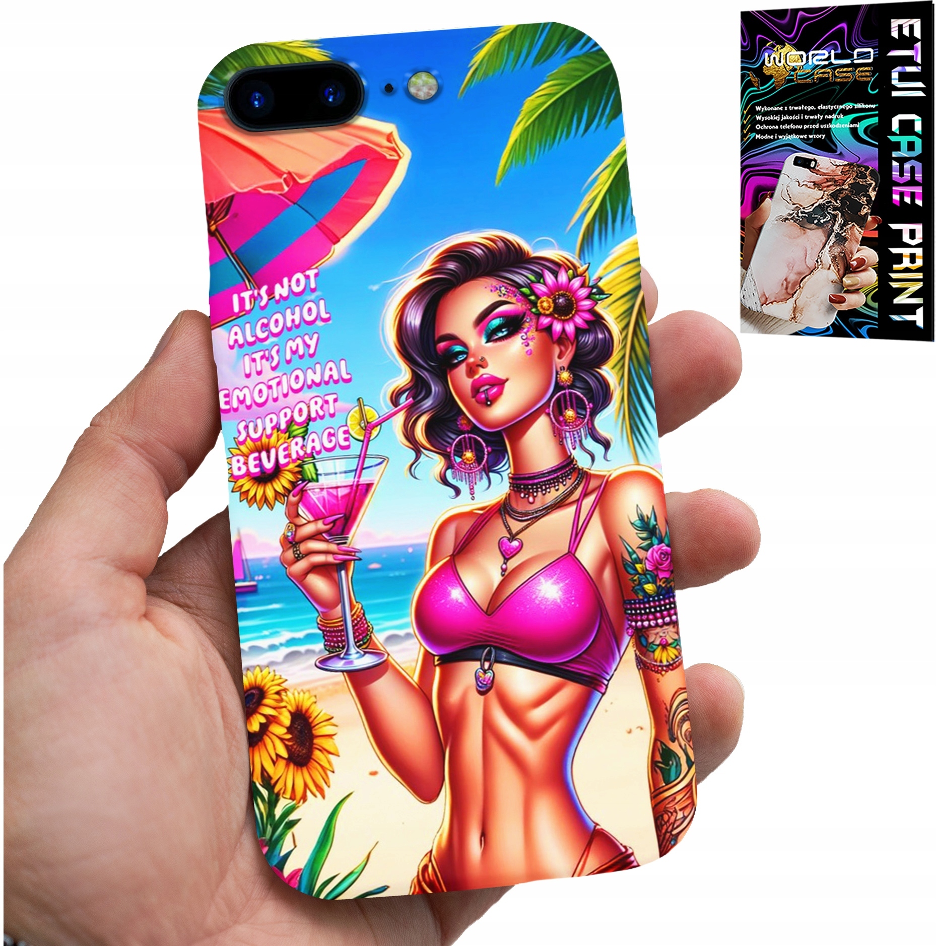 ETUI DO IPHONE ( 7 PLUS ) - IT'S NOT ALCOHOL IT'S MY EMOTIONAL CASE