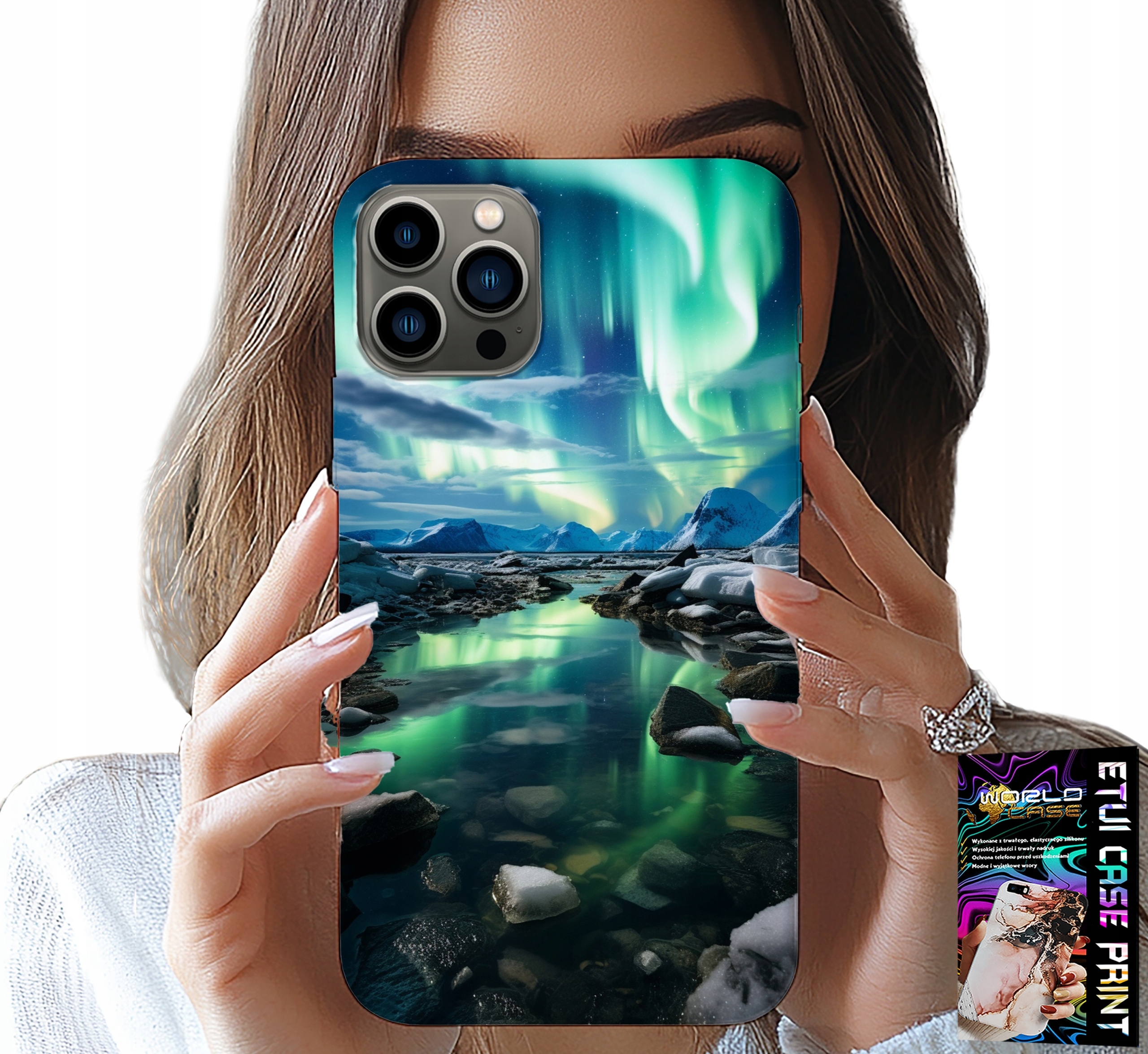 ETUI DO IPHONE 12 PRO MAX - ALASKA ZORZA POLARNA STAWIK CASE + SZKŁO