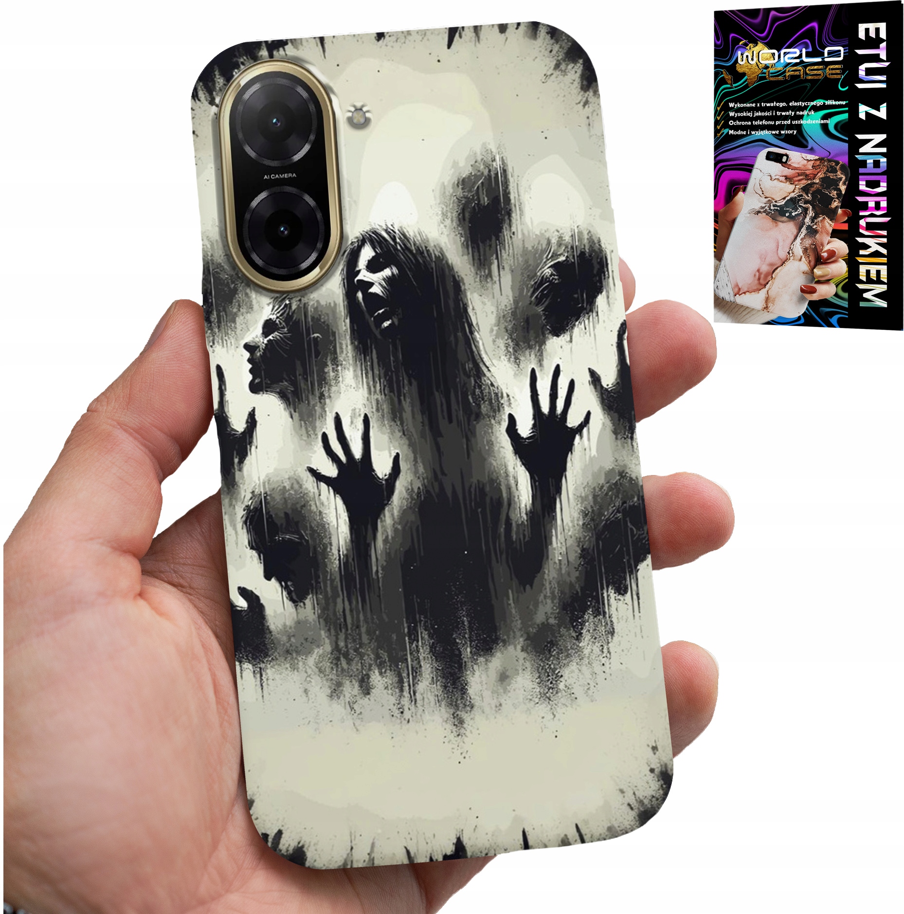 ETUI DO XIAOMI REDMI A5 - ŻYWE TRUPY THE WALKING DEAD ZOMBI +SZKŁO