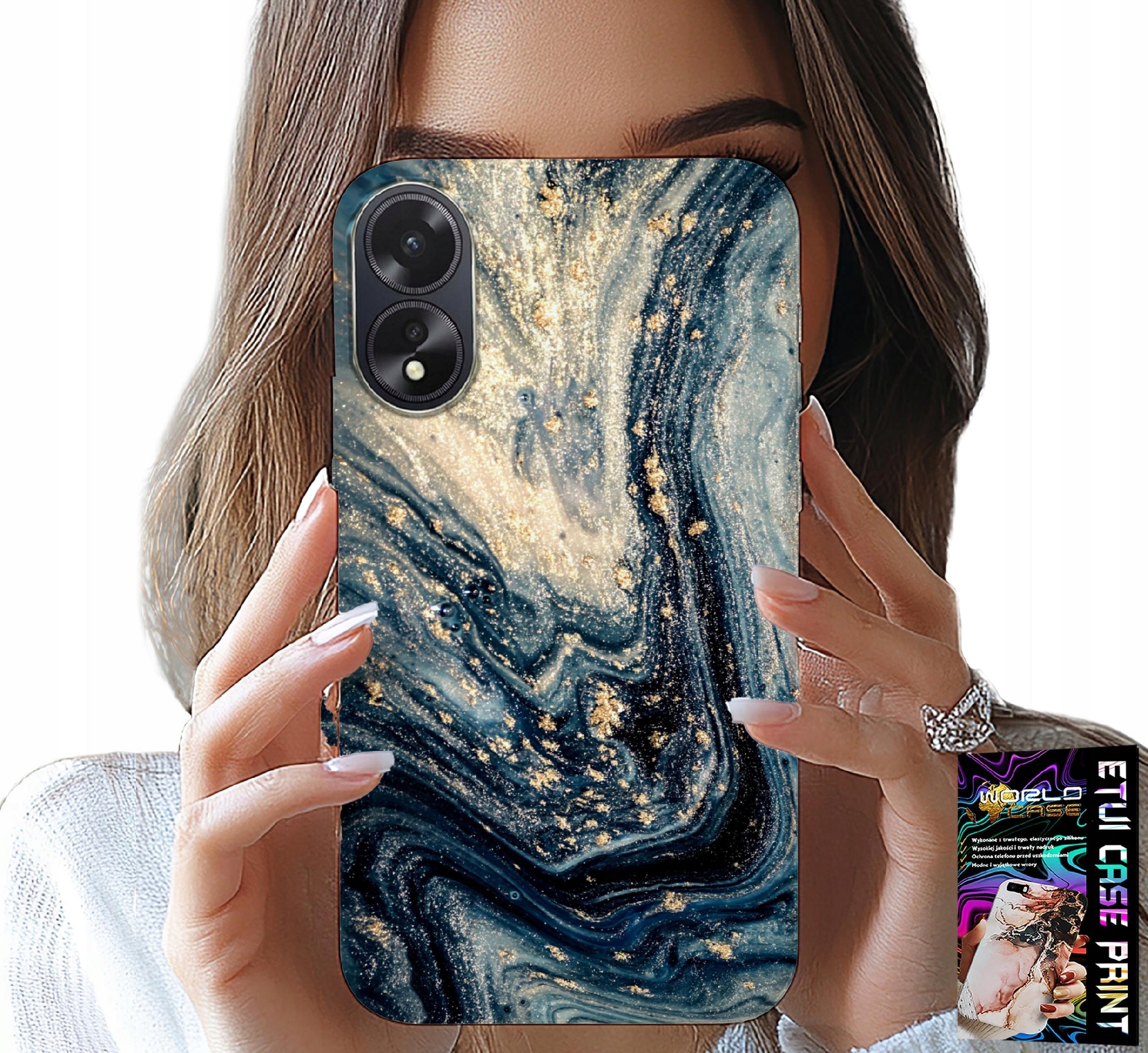 ETUI DO OPPO A38 4G - KAMIENNE ELEGANCKIE WZORY OBUDOWA CASE