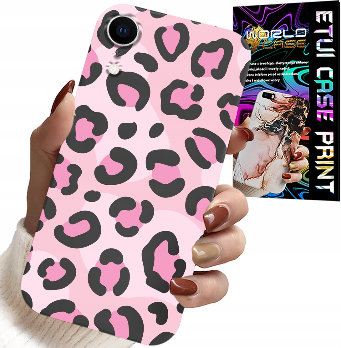 ETUI DO IPHONE XR - RÓŻOWA PANTERKA PANTERA KOBIECE WZORY