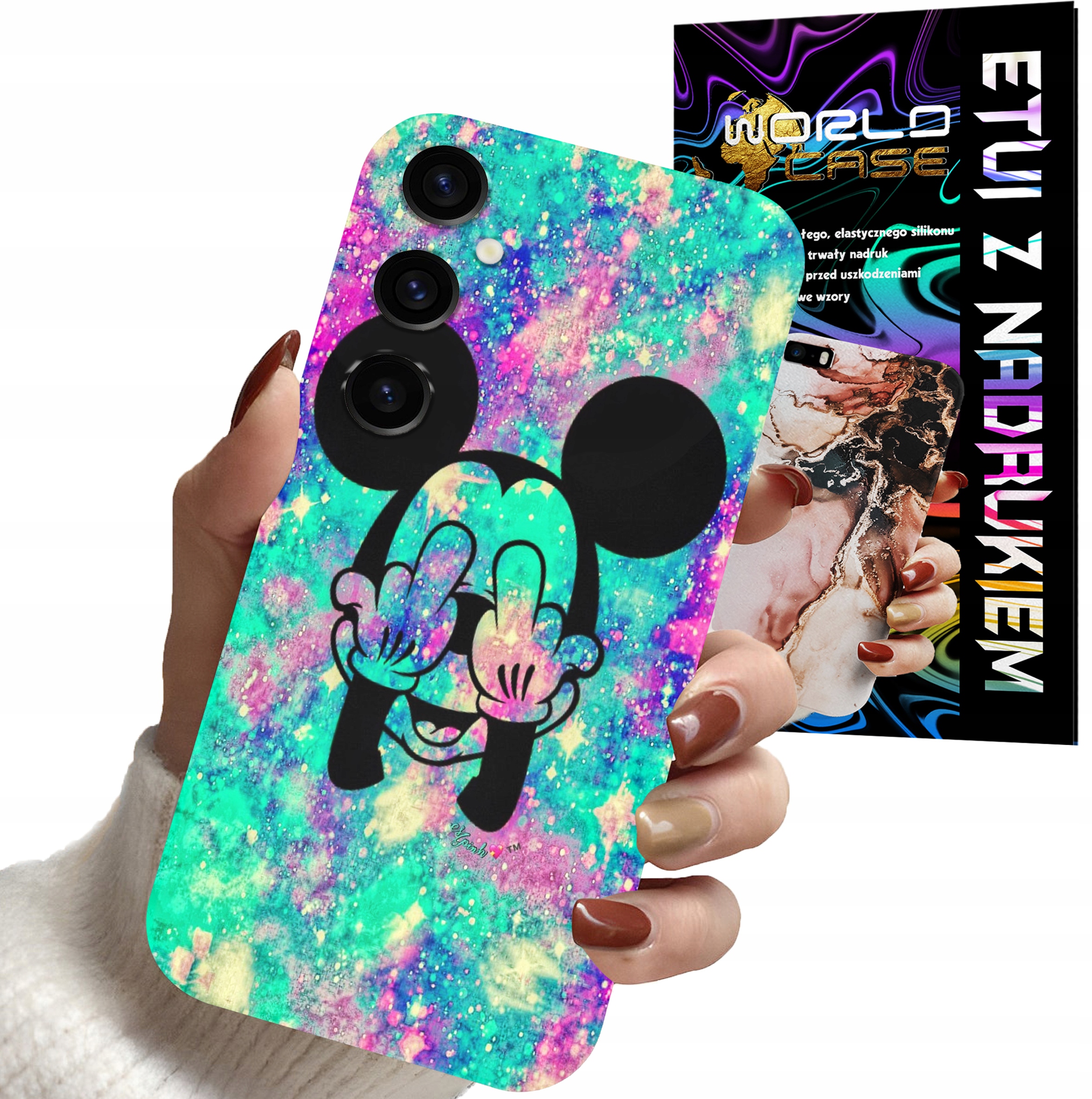 ETUI CASE DO SAMSUNG S23 FE -MYSZKA MINNIE DAMSKIE WZORY PLECKI