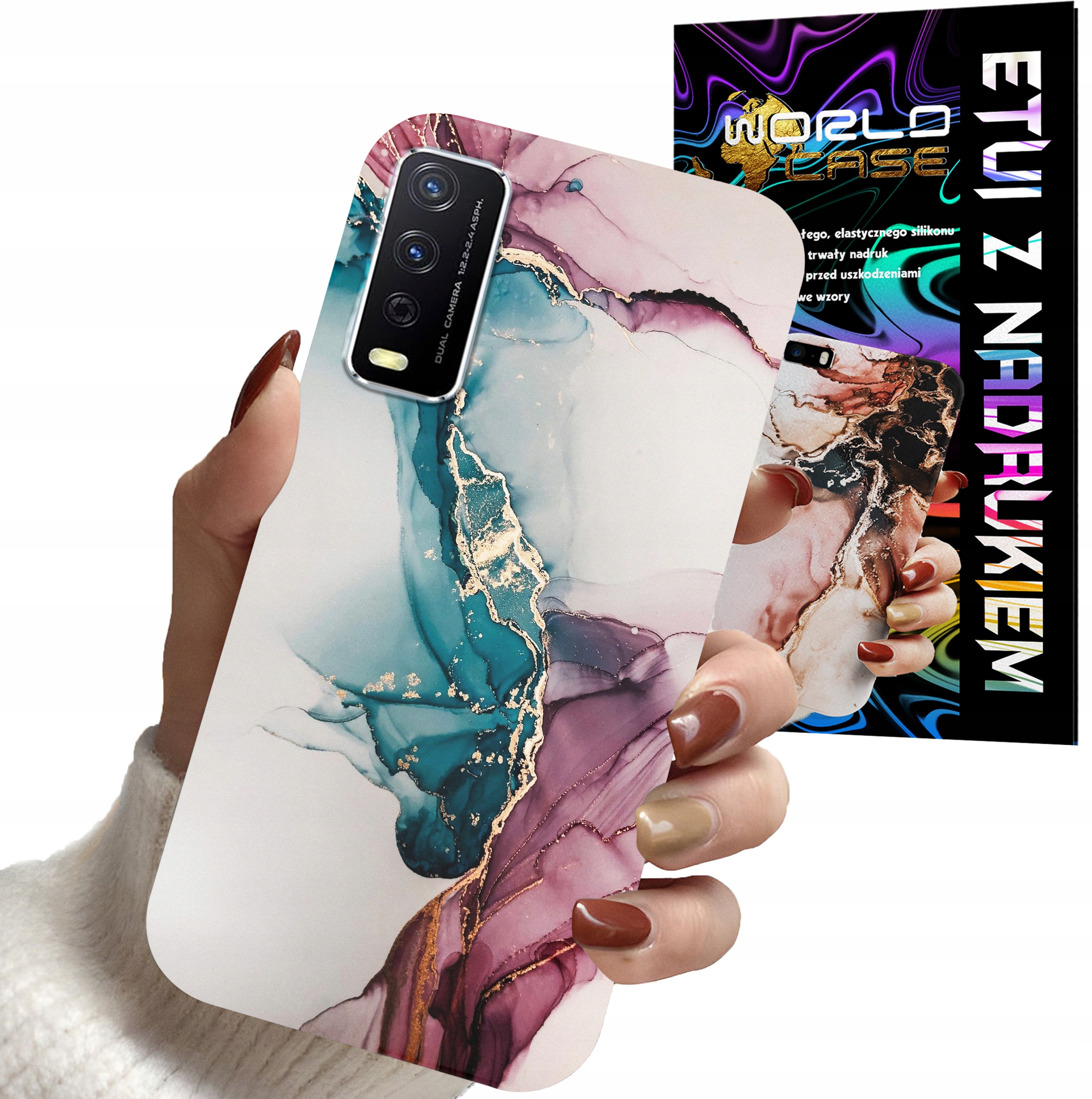ETUI CASE DO VIVO Y11S - MARMUR WZORY DLA KOBIET PLECKI OBUDOWA