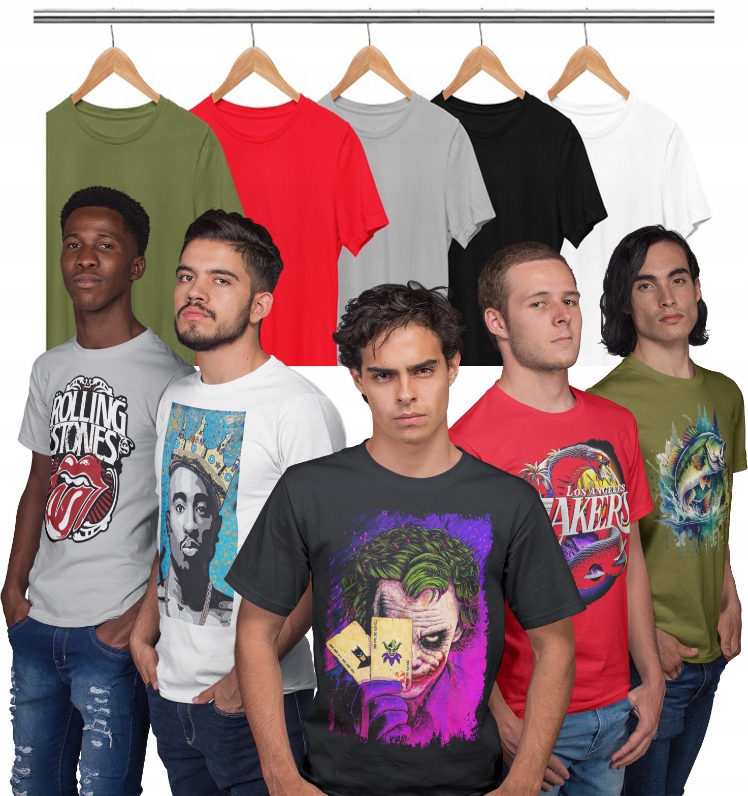 KOSZULKA T-SHIRT MĘSKI WZORY DO WYBORU - NIEDŹWIEDŹ MIŚ ZWIERZE DZIK - XS