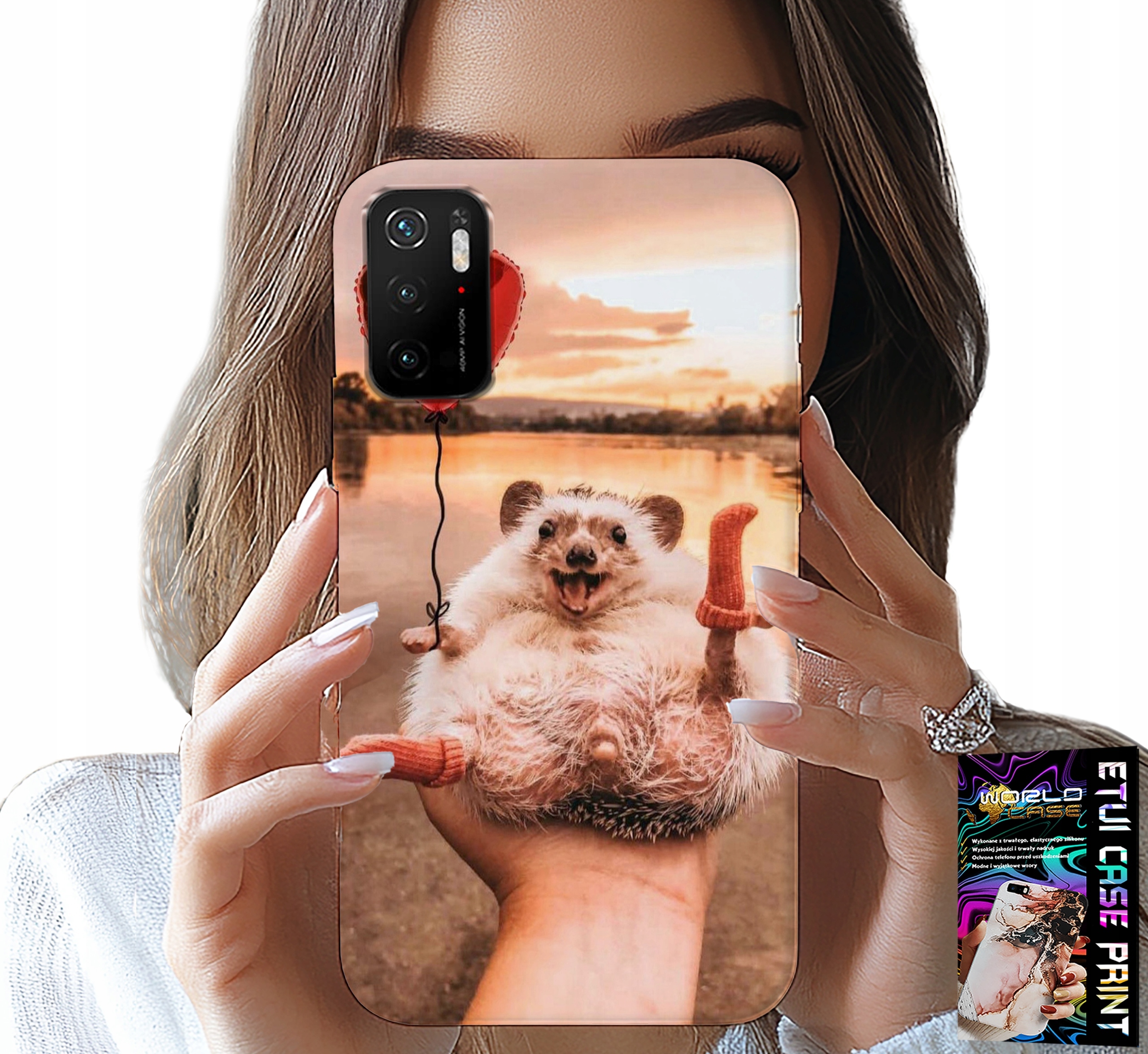 ETUI DO XIAOMI POCO M3 PRO 5G - Z NADRUKIEM SŁODKI JEŻYK PIGMEJSKI, CASE