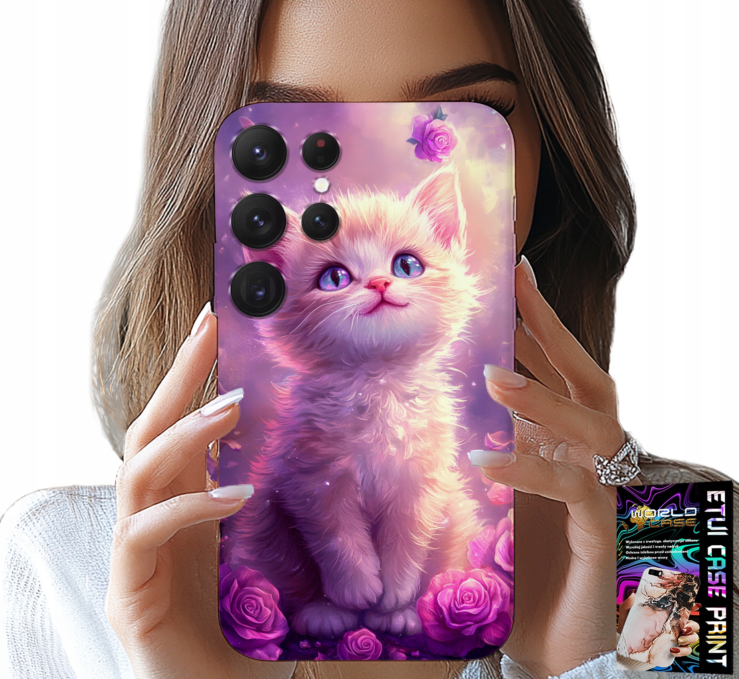 ETUI DO SAMSUNG GALAXY S24 ULTRA - SŁODKI KOTEK, KOT, WZORY ZE ZWIERZĘTAMI