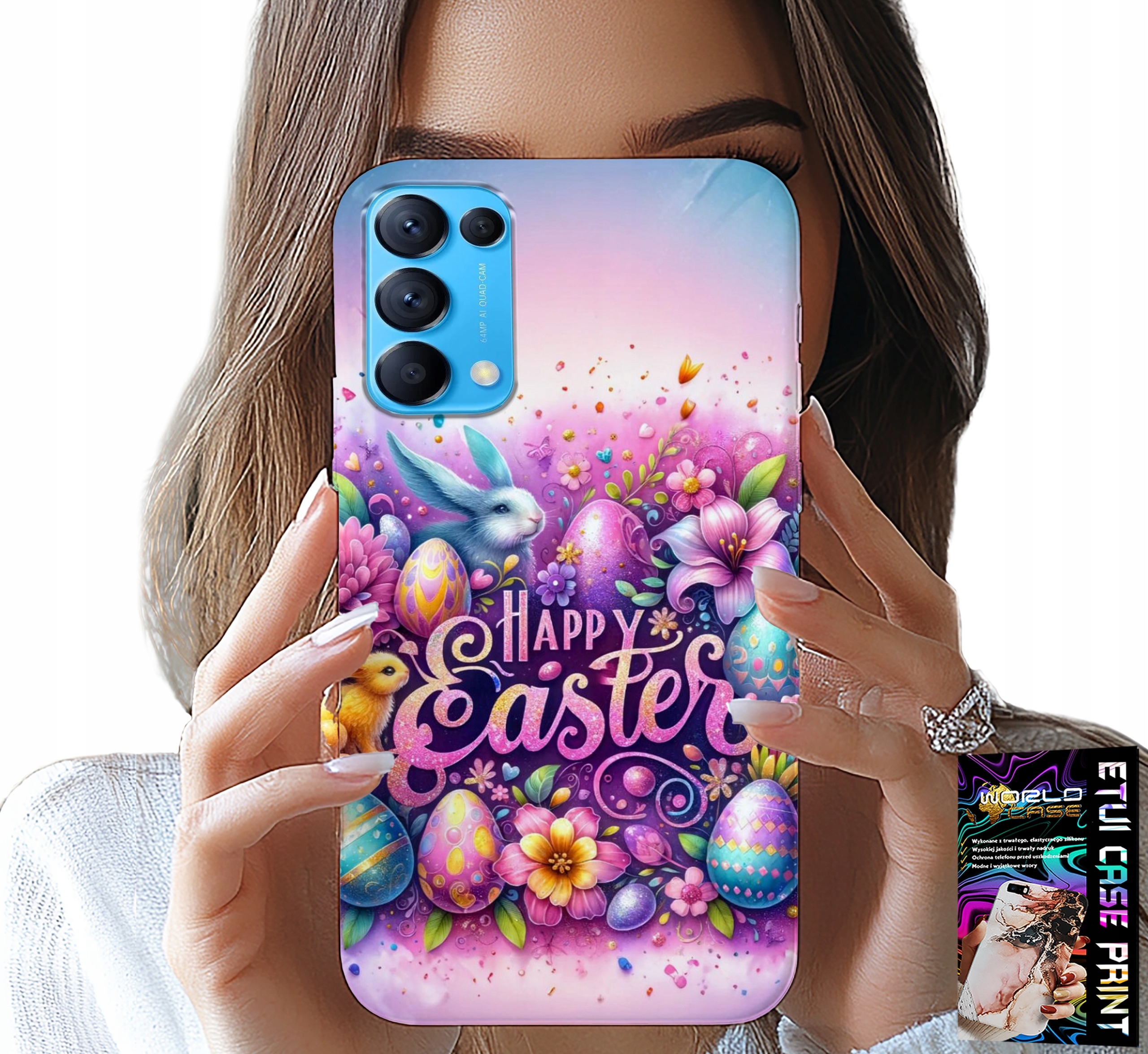 ETUI DO OPPO FIND X3 LITE - WESOŁEGO JAJKA, WIELKANOC, PISANKI JAJKA