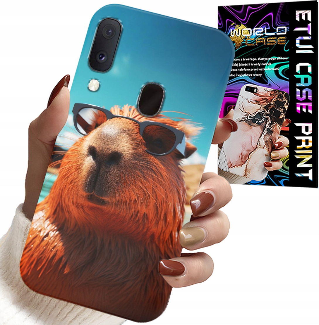ETUI DO SAMSUNG GALAXY A40 - SŁODKA KAPIBARA, CAPIBARA CASE + SZKŁO