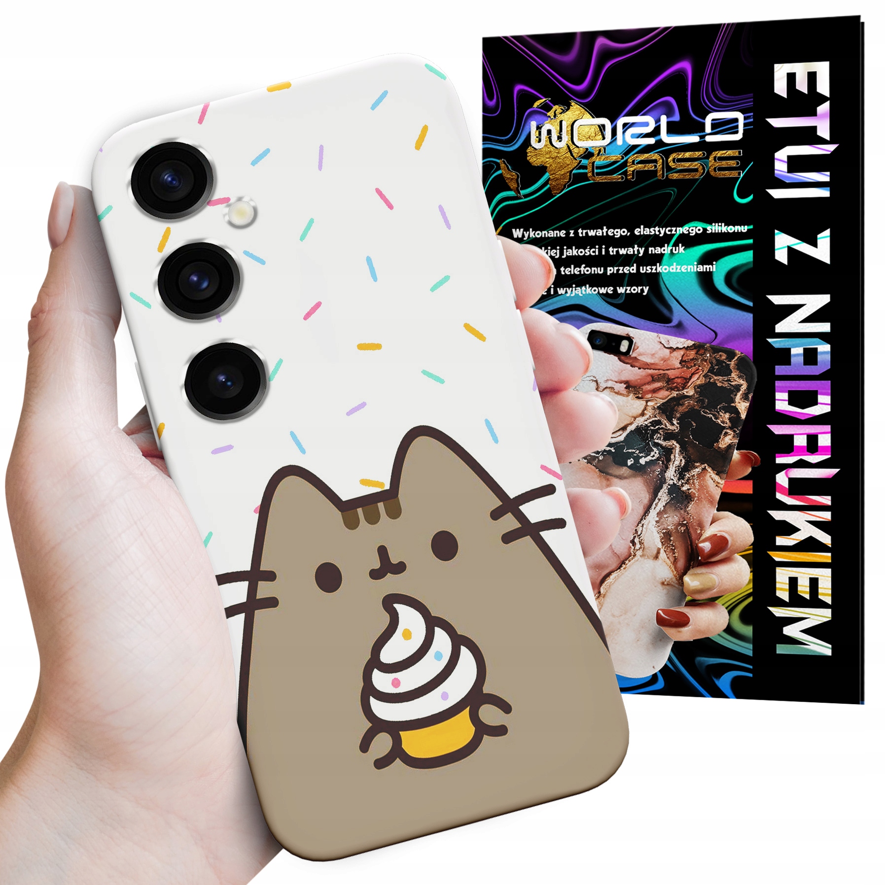 ETUI CASE DO SAMSUNG S24 - SŁODKI KOTEK KOT OBUDOWA PLECKI