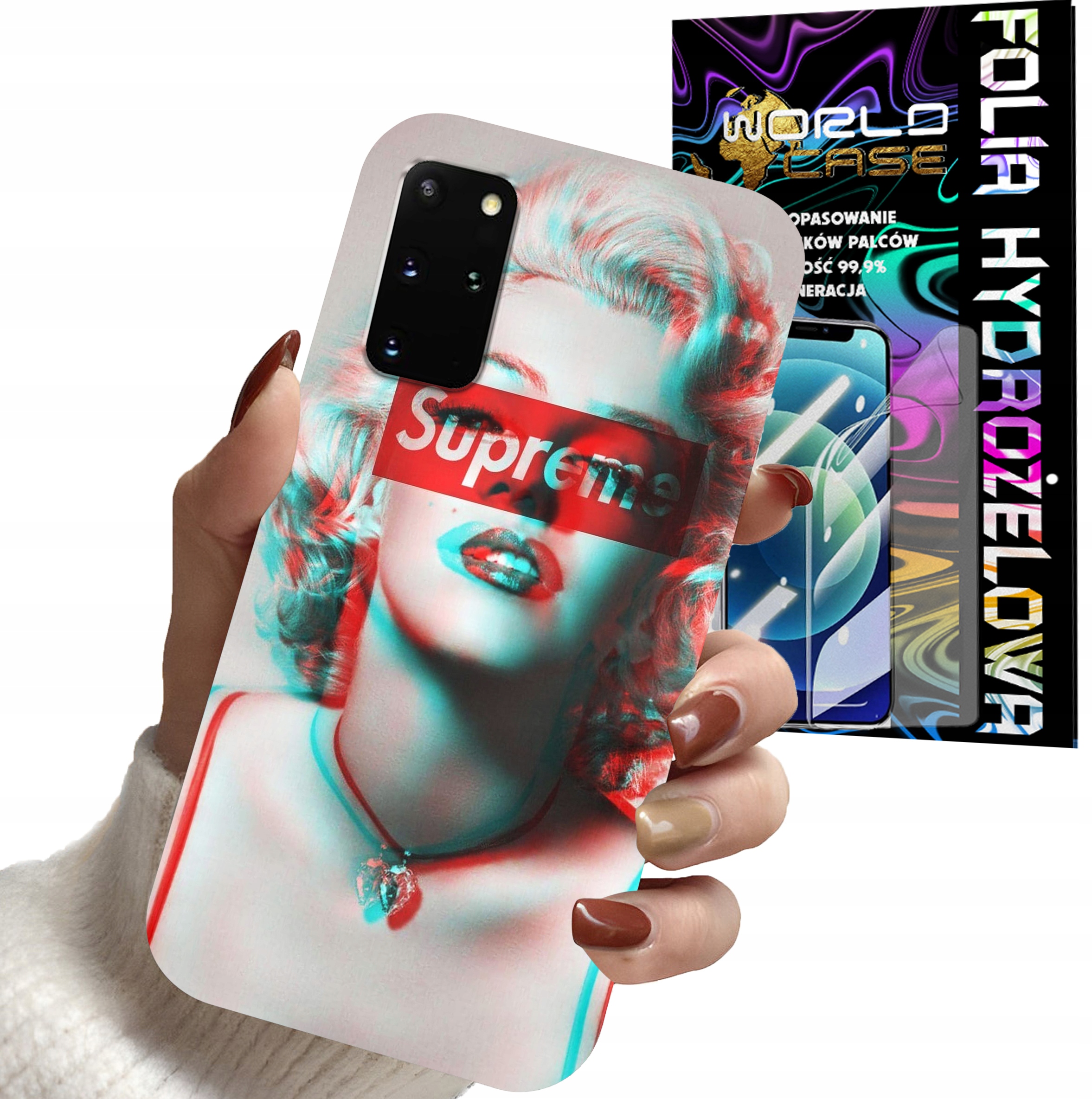ETUI DO SAMSUNG S20+ plus - Monroe MODNE KOBIECE WZORY + FOLIA