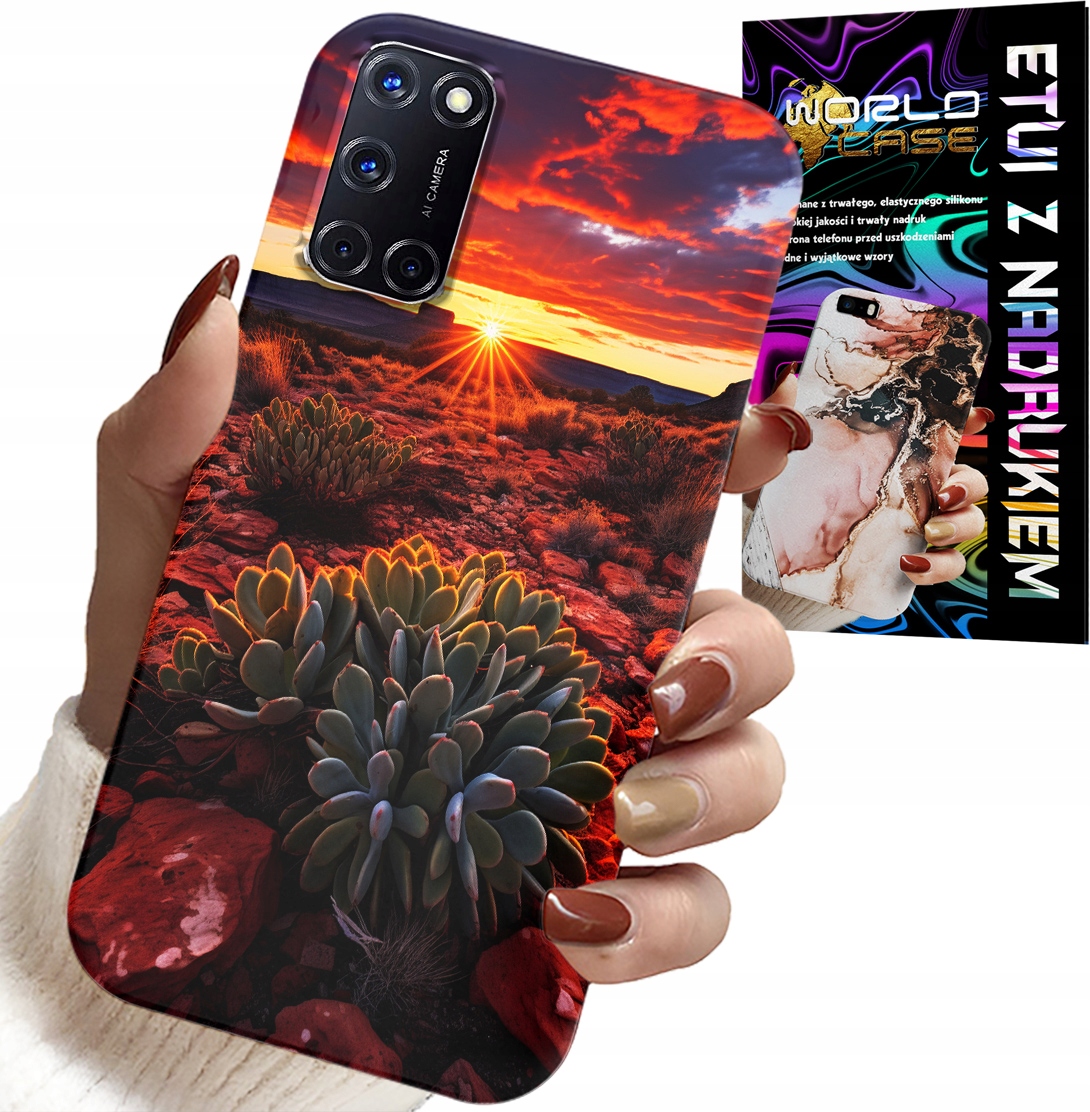 ETUI DO OPPO A52 - MEKSYKAŃSKA PUSTYNIA WIDOKI CASE + SZKŁO