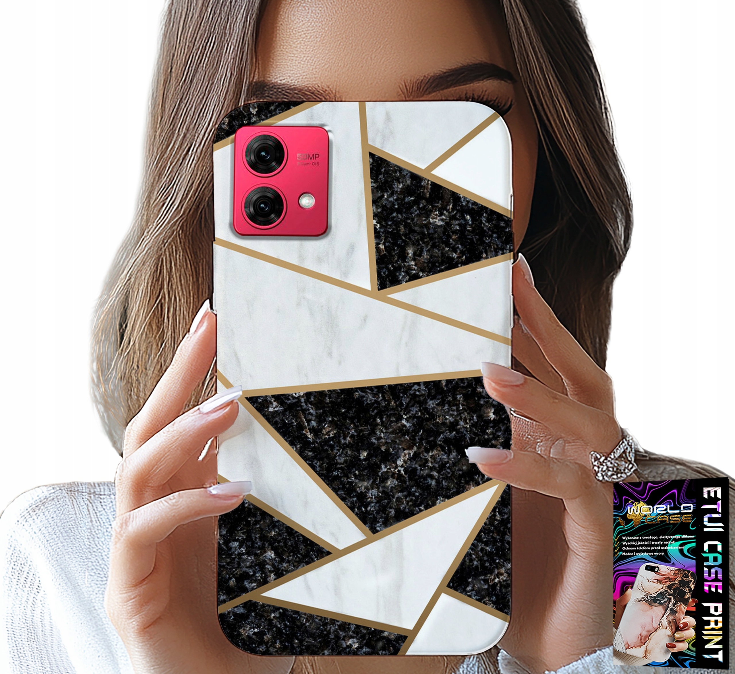 ETUI DO MOTOROLA EDGE 40 NEO - ELEGANCKIE MODNE WZORY CASE + FOLIA