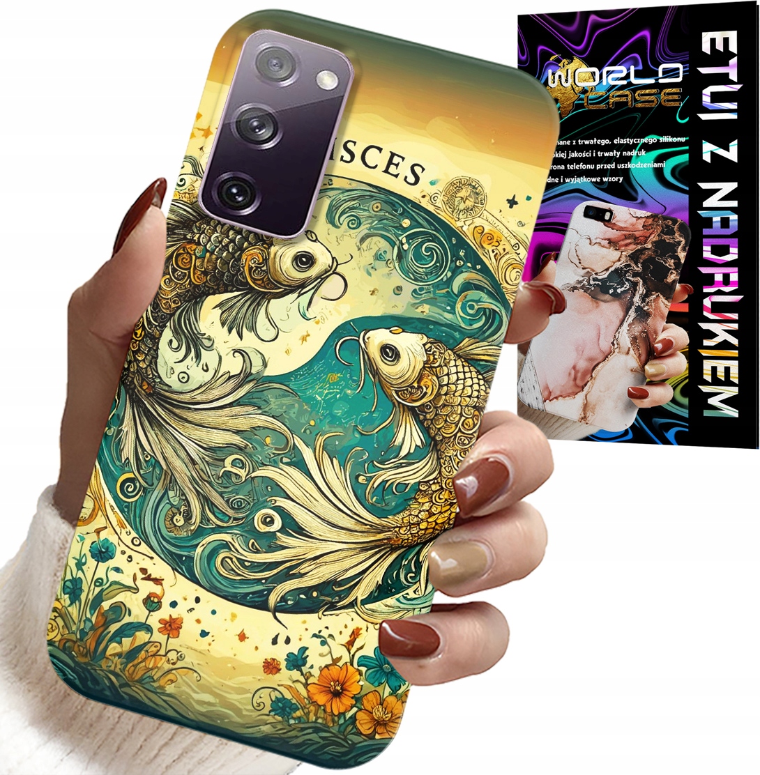 ETUI DO SAMSUNG GALAXY S20 FE - ZNAK ZODIAKU, RYBA ASTRONOMIA + FOLIA