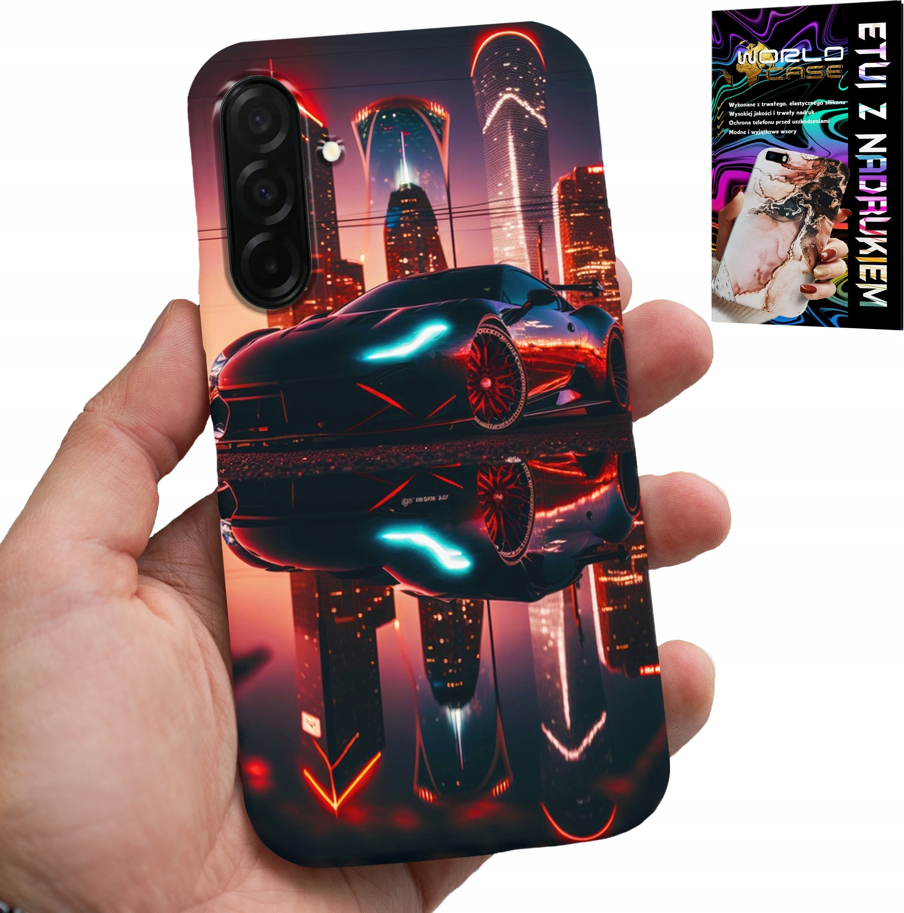 ETUI DO SAMSUNG GALAXY A56 5G - SAMOCHODY FAN, WZORY DLA MĘŻCZYZN +FOLIA