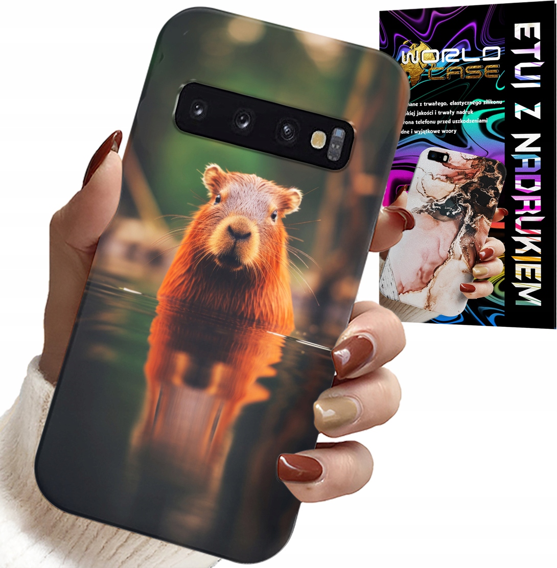 ETUI DO SAMSUNG GALAXY S10 PLUS - SŁODKA KAPIBARA, CAPIBARA, WIELE WZORÓW