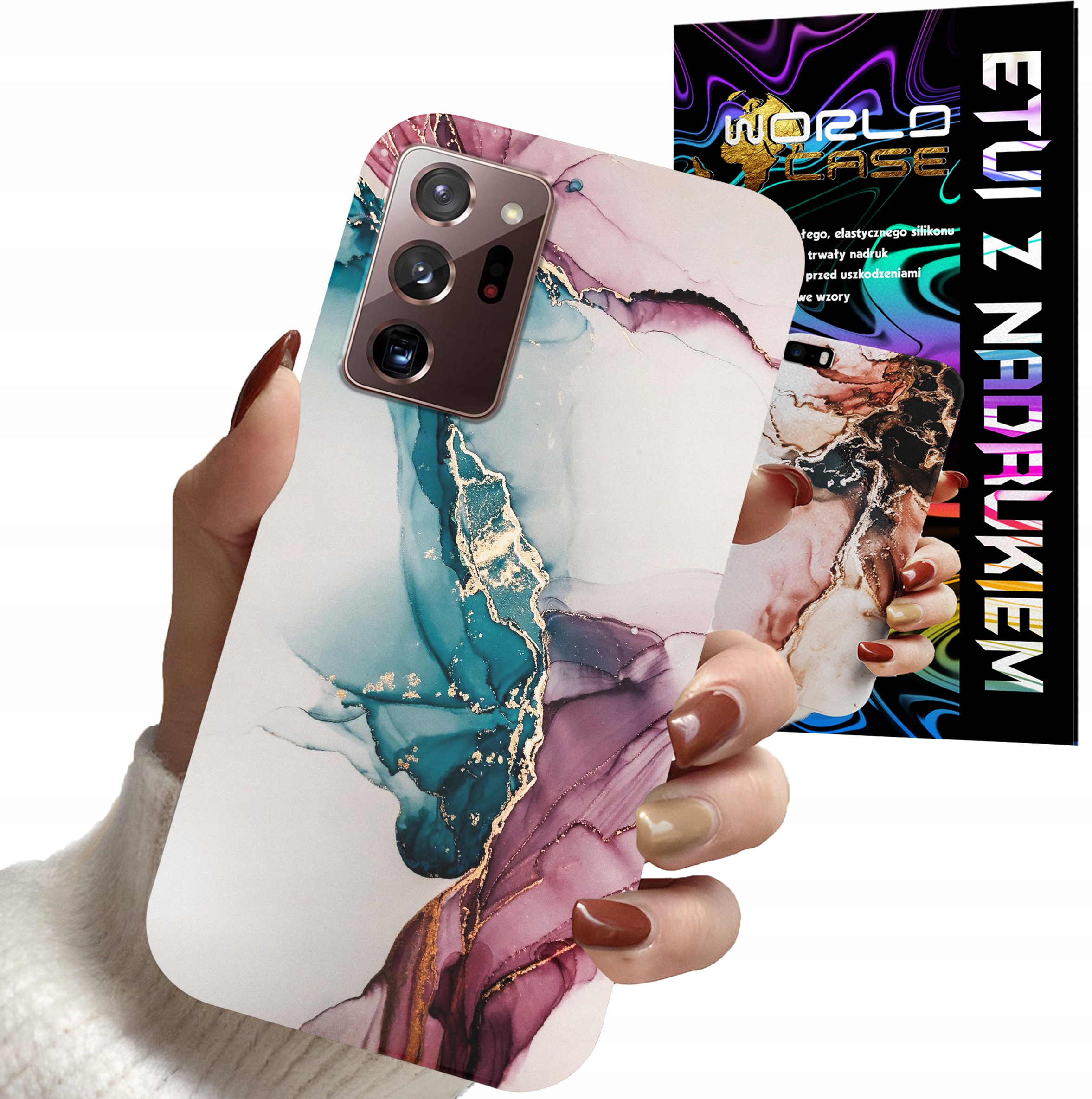 ETUI CASE DO SAMSUNG NOTE 20 ULTRA - MARMUR WZORY DLA KOBIET PLECKI OBUDOWA