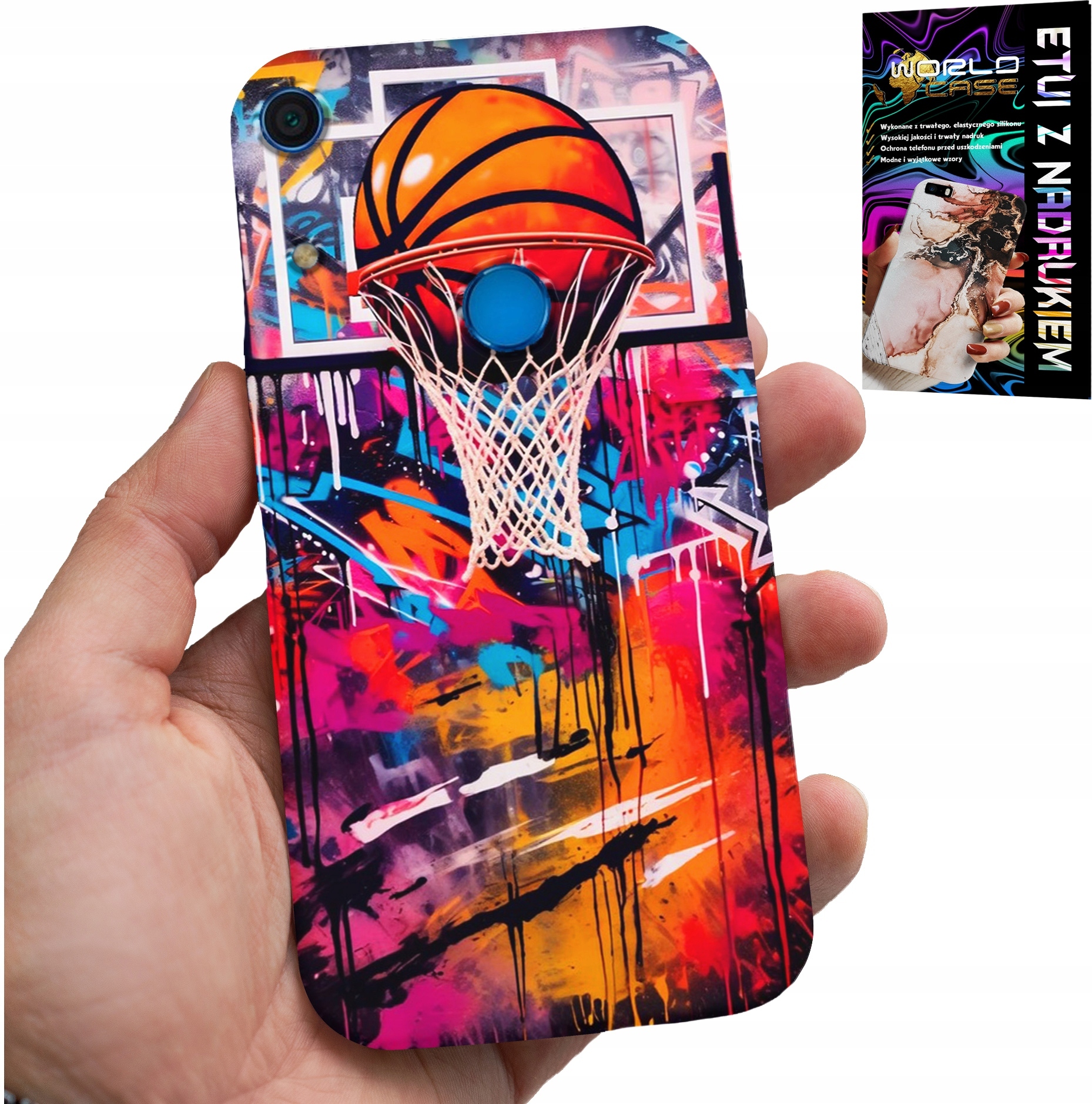 ETUI DO HUAWEI Y6S - KOSZYKÓWKA NBA ULICZNE GRAFFITI KOSZ FAN