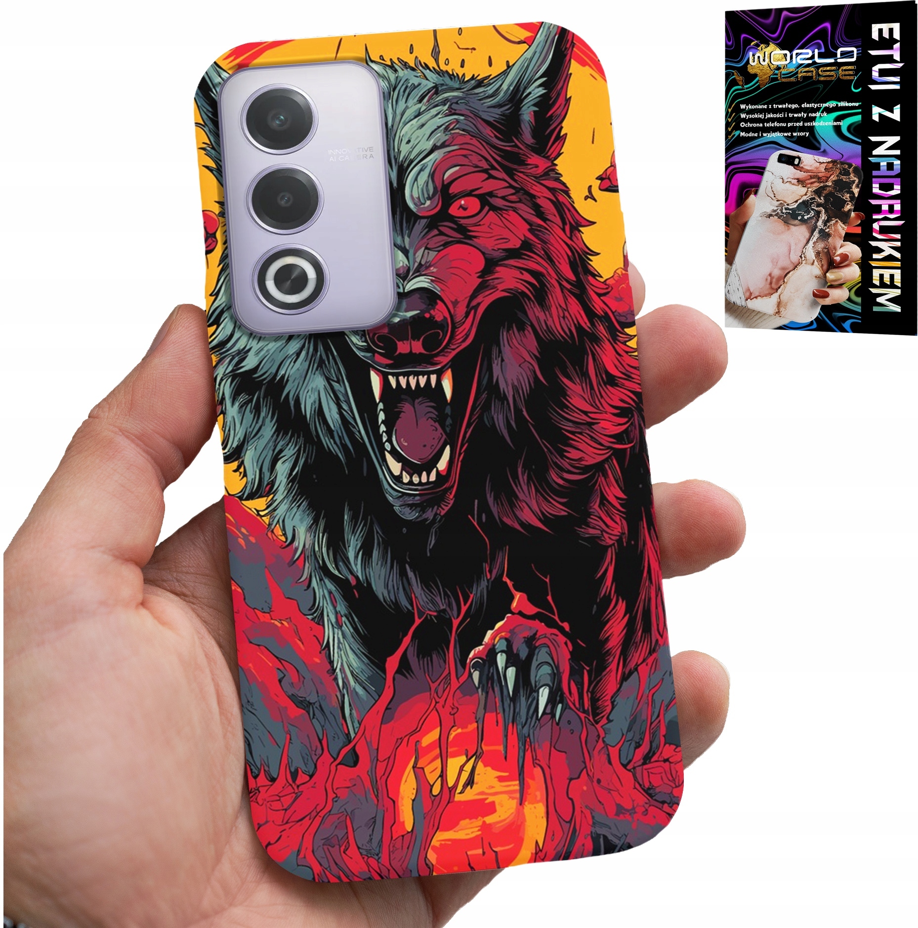 ETUI DO OPPO A80 5G - WILK WILKI WATAHA SUPER WZORY CASE + FOLIA